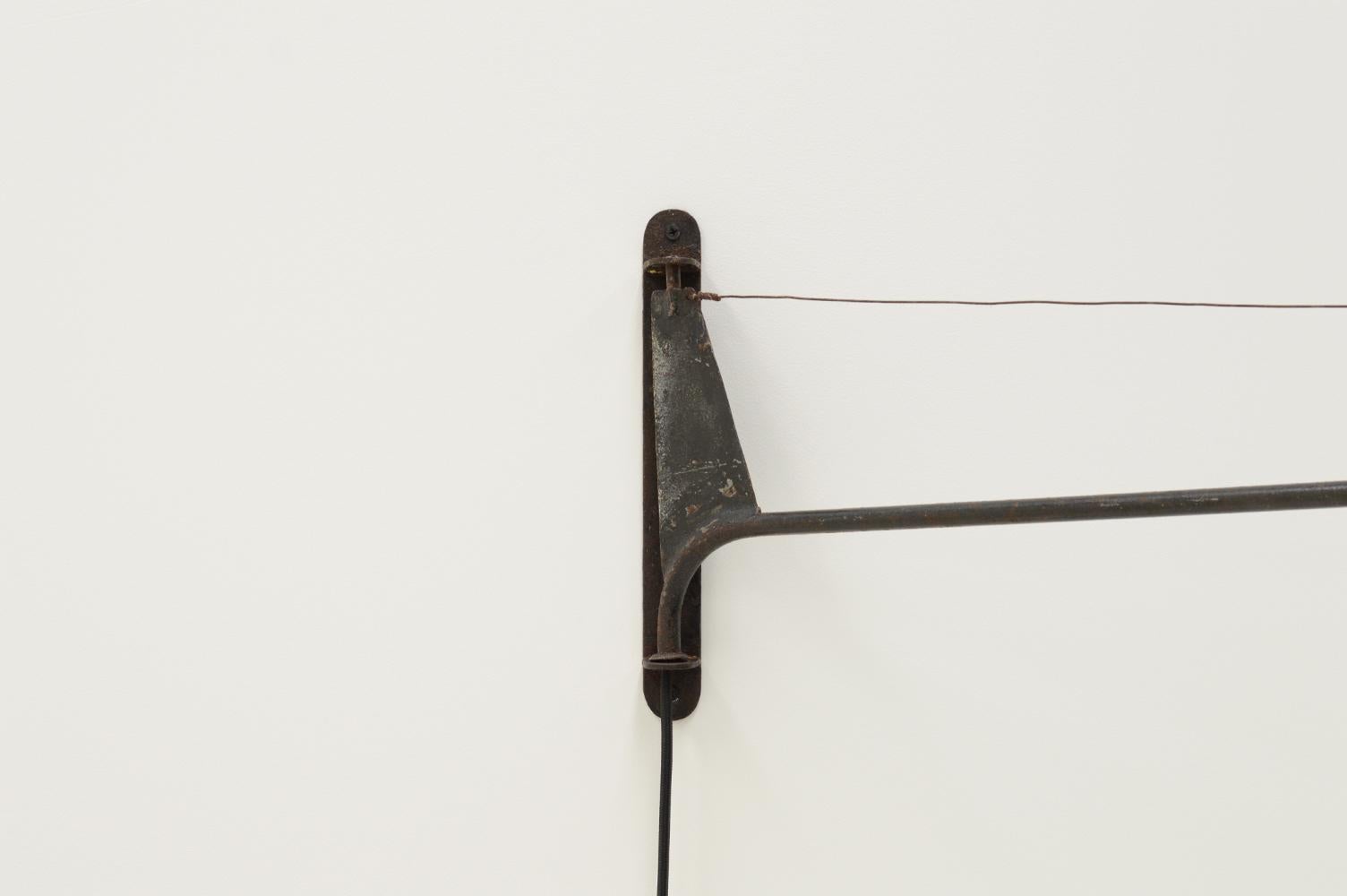 French Large Swing-Jib Lamp by Jean Prouvé, 1950s, France
