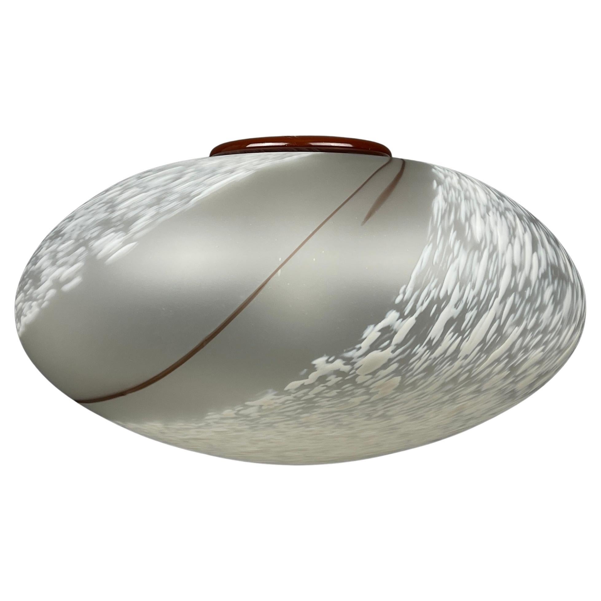 Large Swirl Murano Glass Pendant Lamp Vetri Murano 004 Italy 1970s For Sale