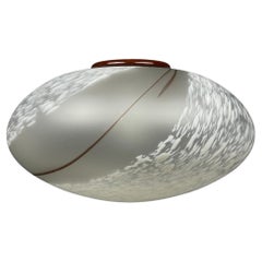 Large Swirl Murano Glass Pendant Lamp Vetri Murano 004 Italy 1970s