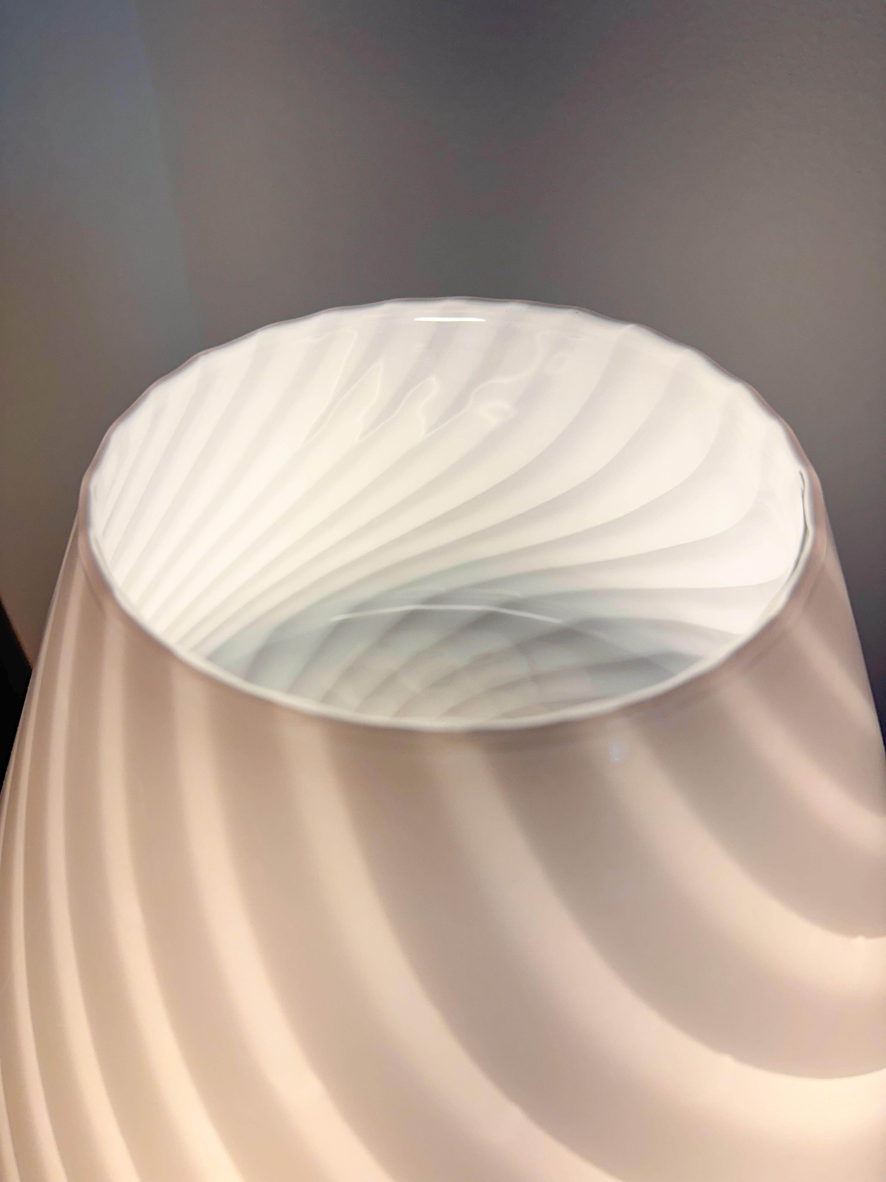 Lámpara grande de cristal soplado a mano de Murano Fungi rosa, años 70 Italia Cristal de Murano en venta
