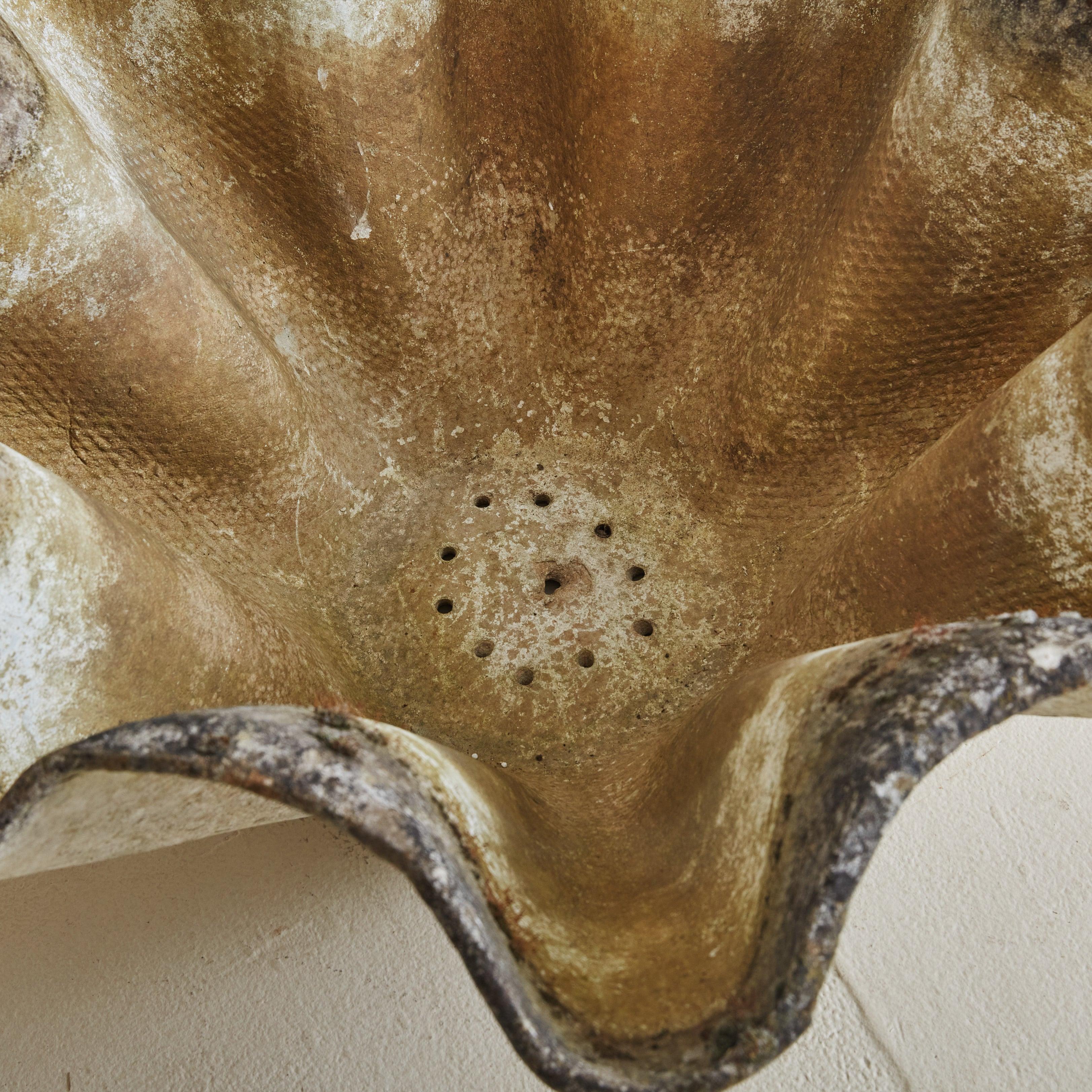 Mid-20th Century Large Swiss Squiggle Edge Concrete Planter by Willy Guhl, 1960s For Sale