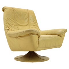Large Swivel Adjustable Leather Armchair, Germany