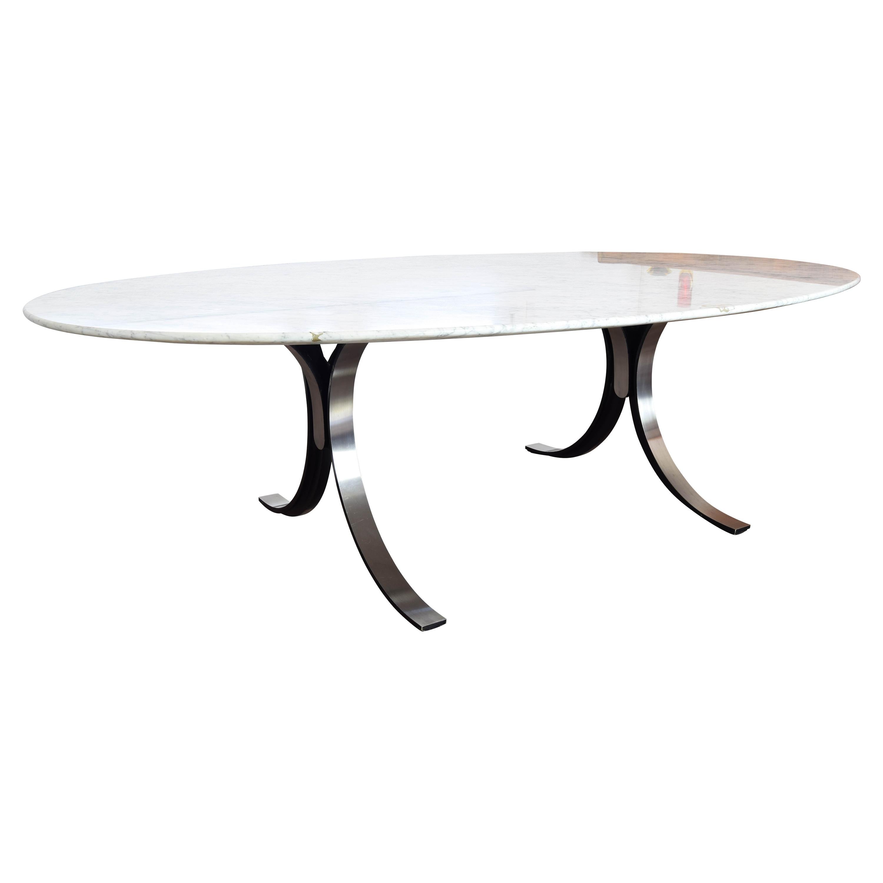 Large T102 Marble Table by Osvaldo Borsani and Eugenio Gerli for Tecno Italia 