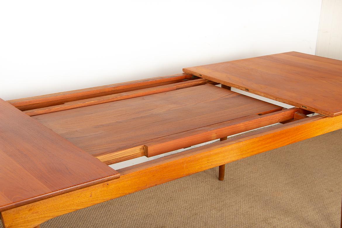 Tavolo grande, 290 cm, in teak SOLID di Peter Hvidt e Orla Molggard-Nielsen 1955 in vendita 4