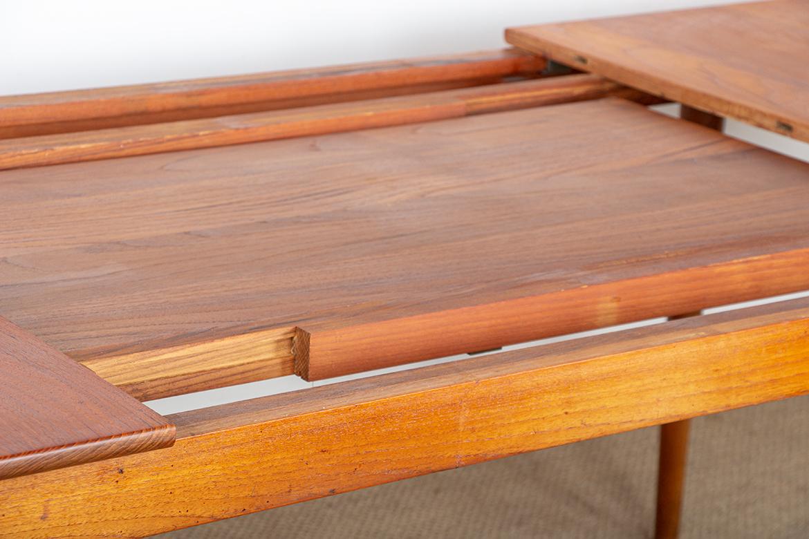 Tavolo grande, 290 cm, in teak SOLID di Peter Hvidt e Orla Molggard-Nielsen 1955 in vendita 5
