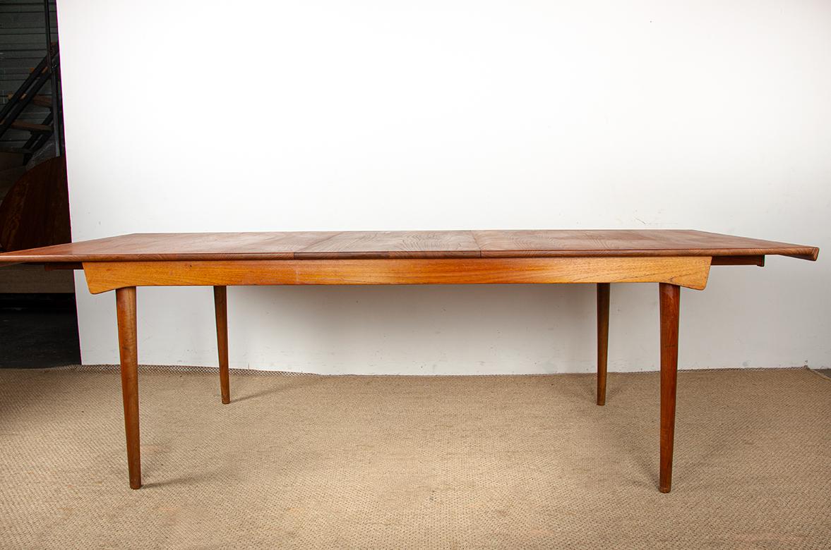 Tavolo grande, 290 cm, in teak SOLID di Peter Hvidt e Orla Molggard-Nielsen 1955 in vendita 6
