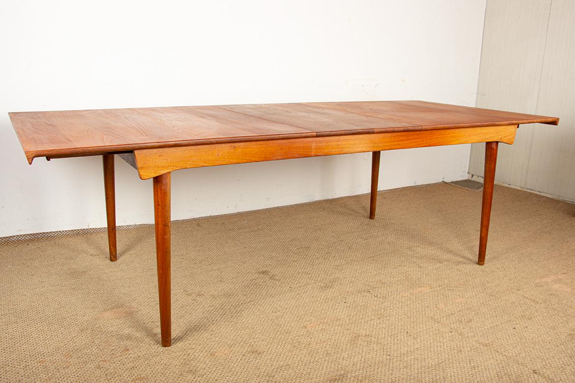 Tavolo grande, 290 cm, in teak SOLID di Peter Hvidt e Orla Molggard-Nielsen 1955 in vendita 8