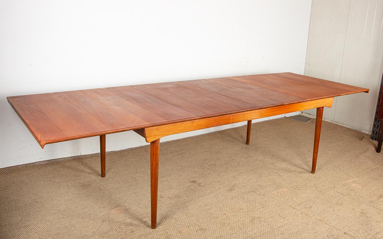 Tavolo grande, 290 cm, in teak SOLID di Peter Hvidt e Orla Molggard-Nielsen 1955 in vendita 9