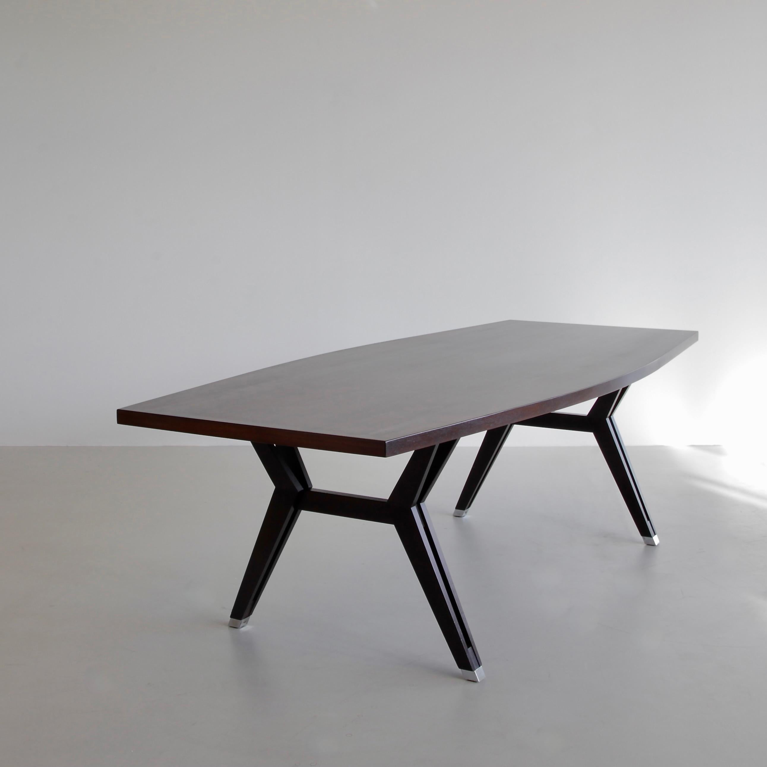 Mahogany Large Table/ Desk by Ico Parisi & Ennio Fazioli for MIM Roma, 1963