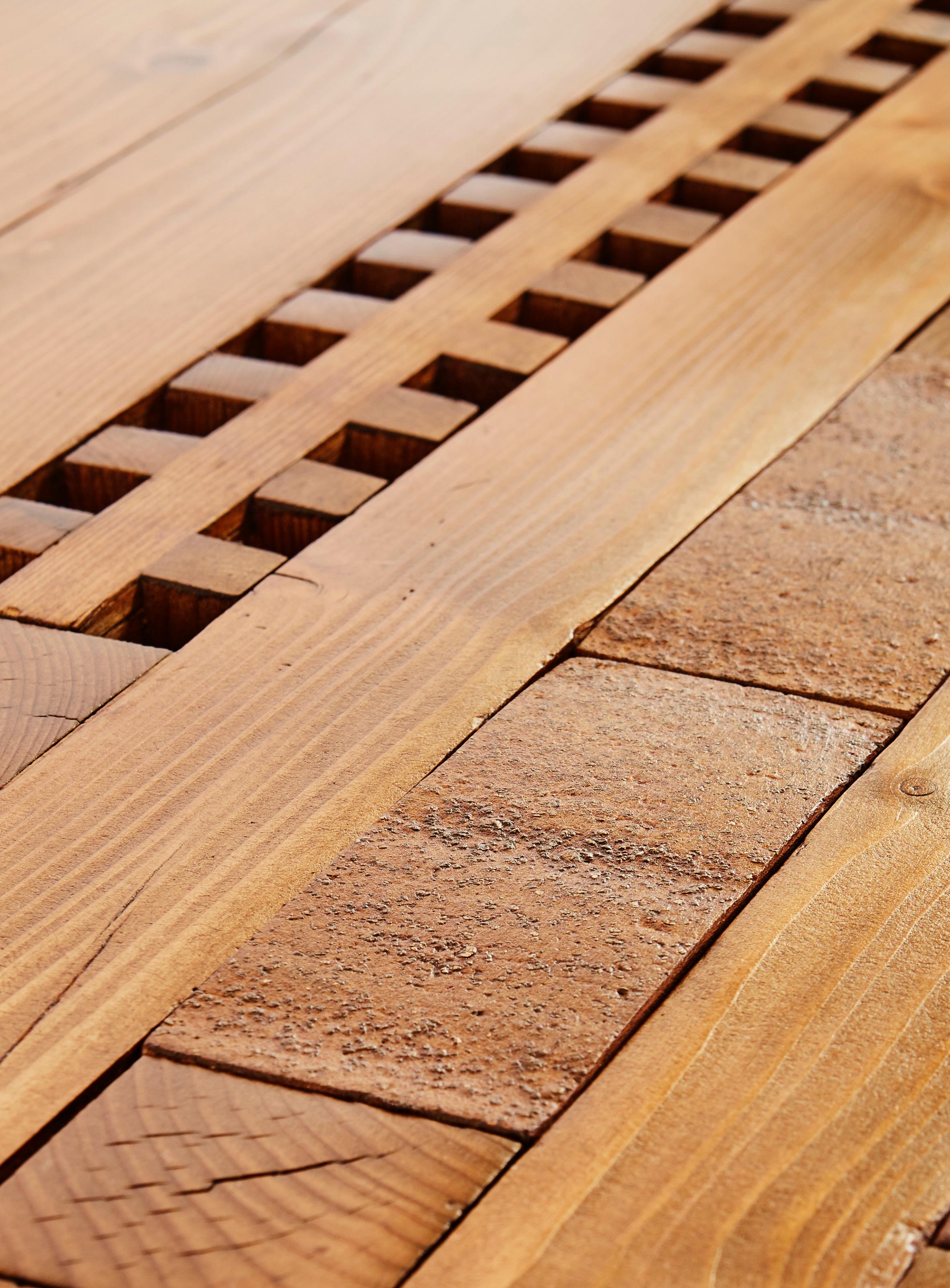 French Large Table in Pine by Dominique Zimbacca