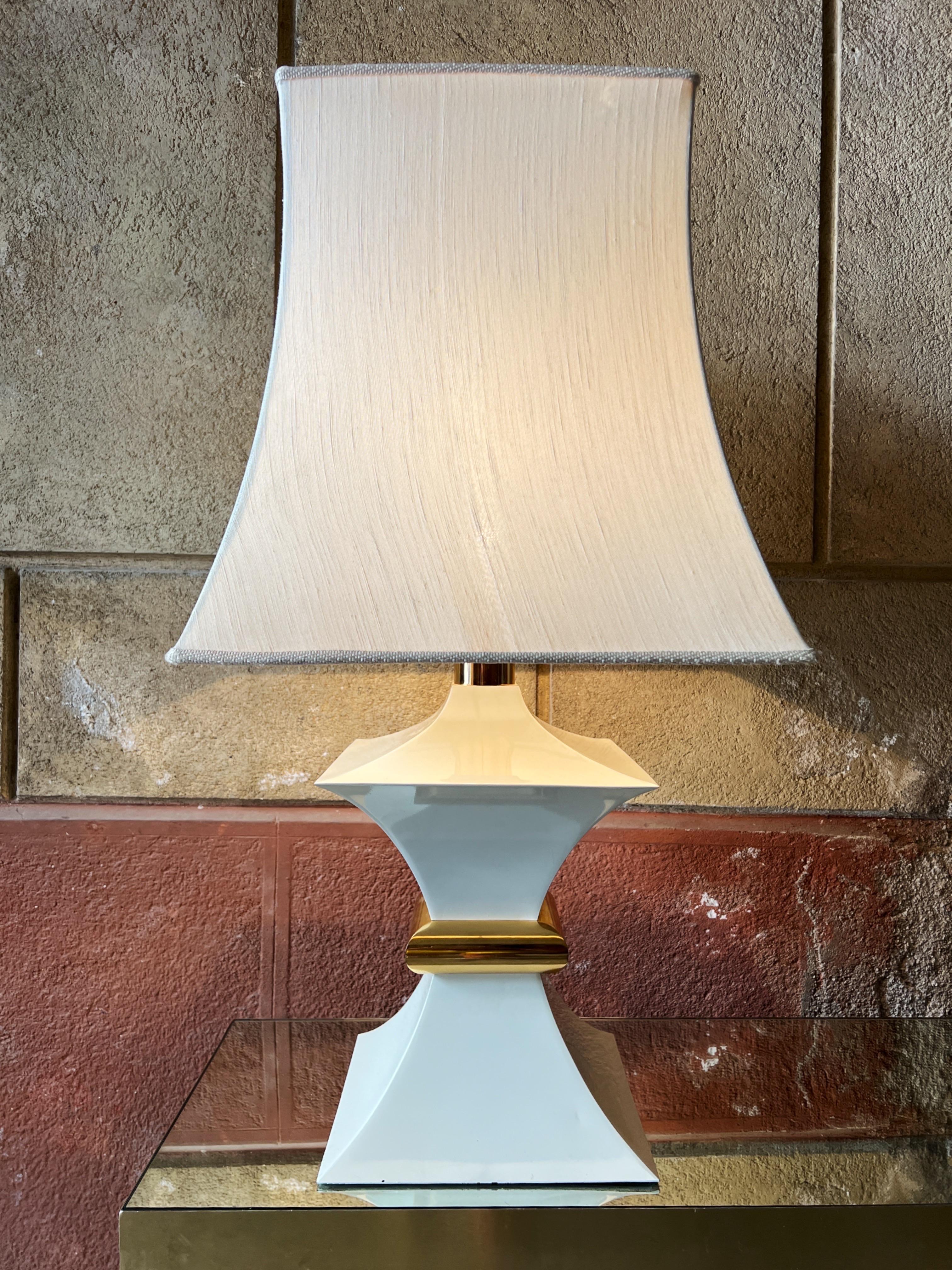 Mid-Century Modern Grande lampe de table italienne des années 1970  en vente