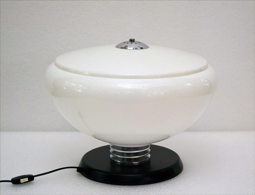Space Age Large Table Lamp Attributed to Guzzini, 1970s For Sale