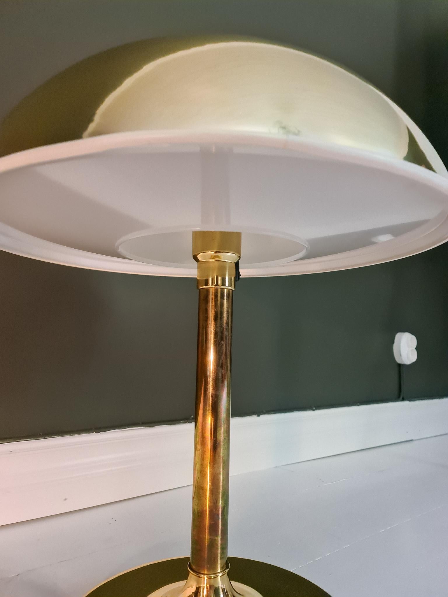 Large Table Lamp Brass Fagerhults, Sweden, 1970s 1