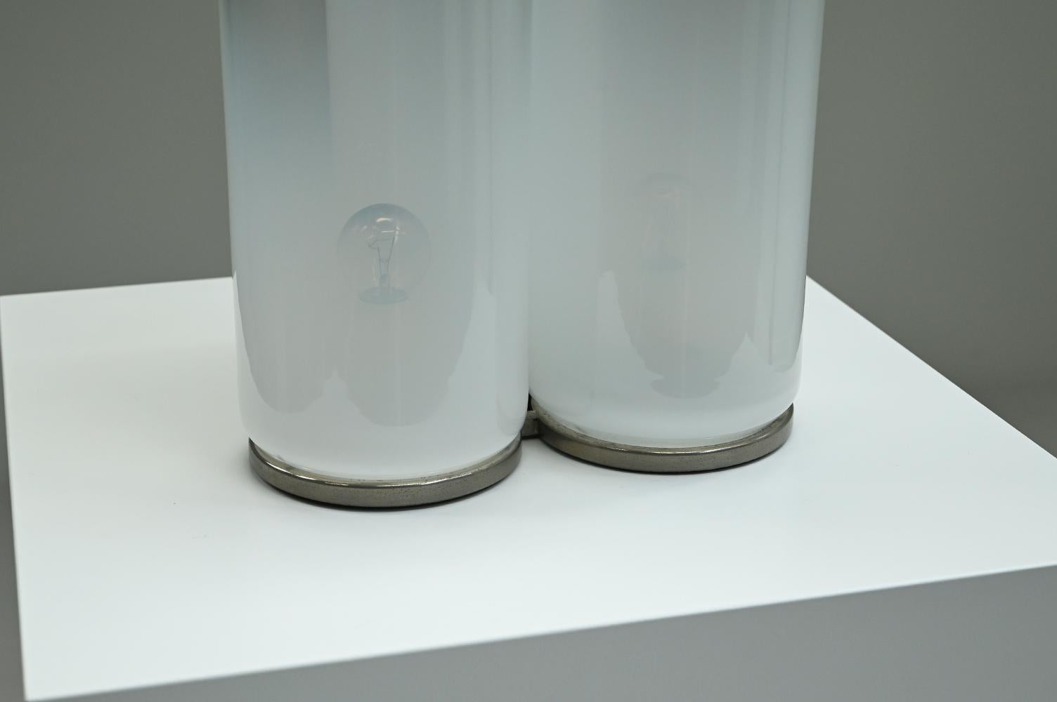 Verre de Murano Grande lampe de table de Carlo Nason pour Mazzega, Italie, années 1960. en vente