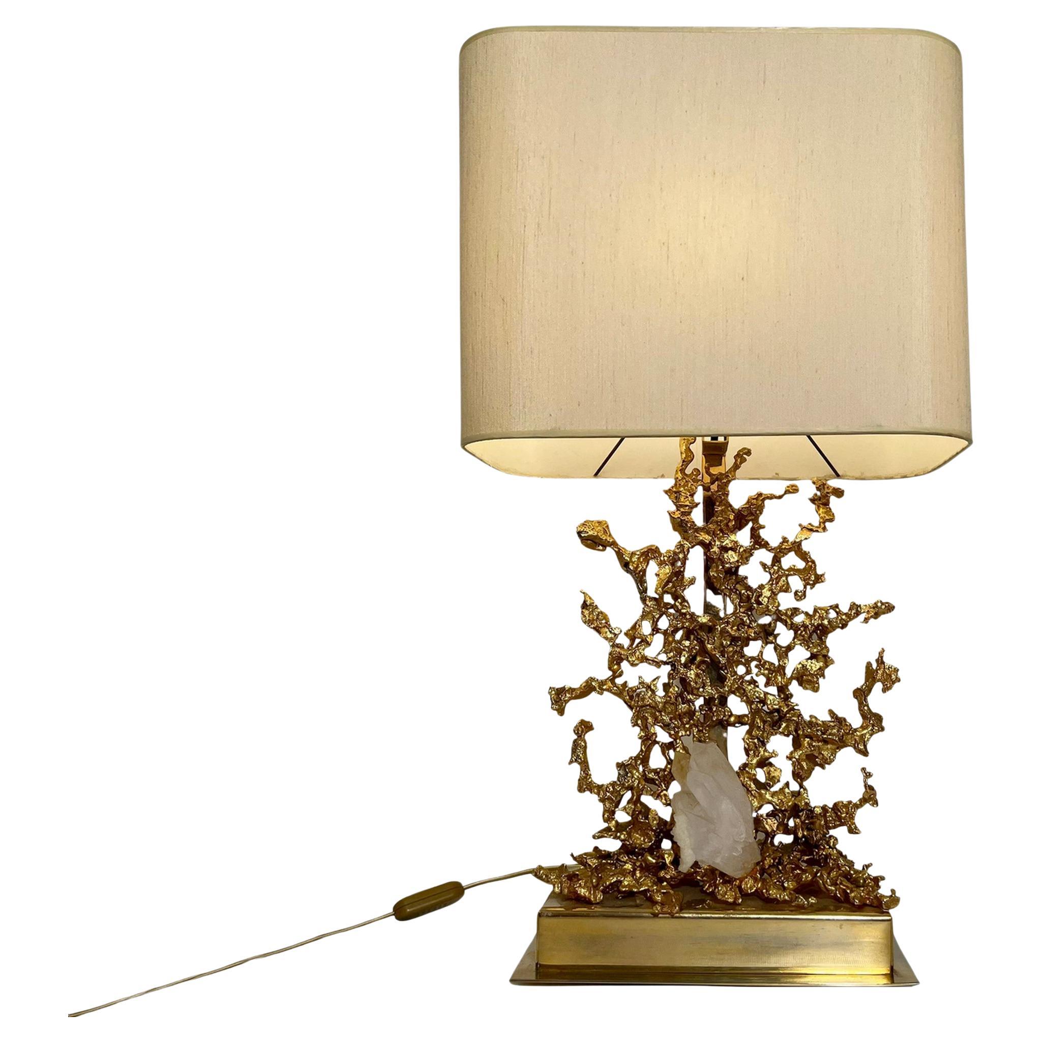 Large table lamp by Claude Victor Boeltz, Paris, France, circa 1980 en venta