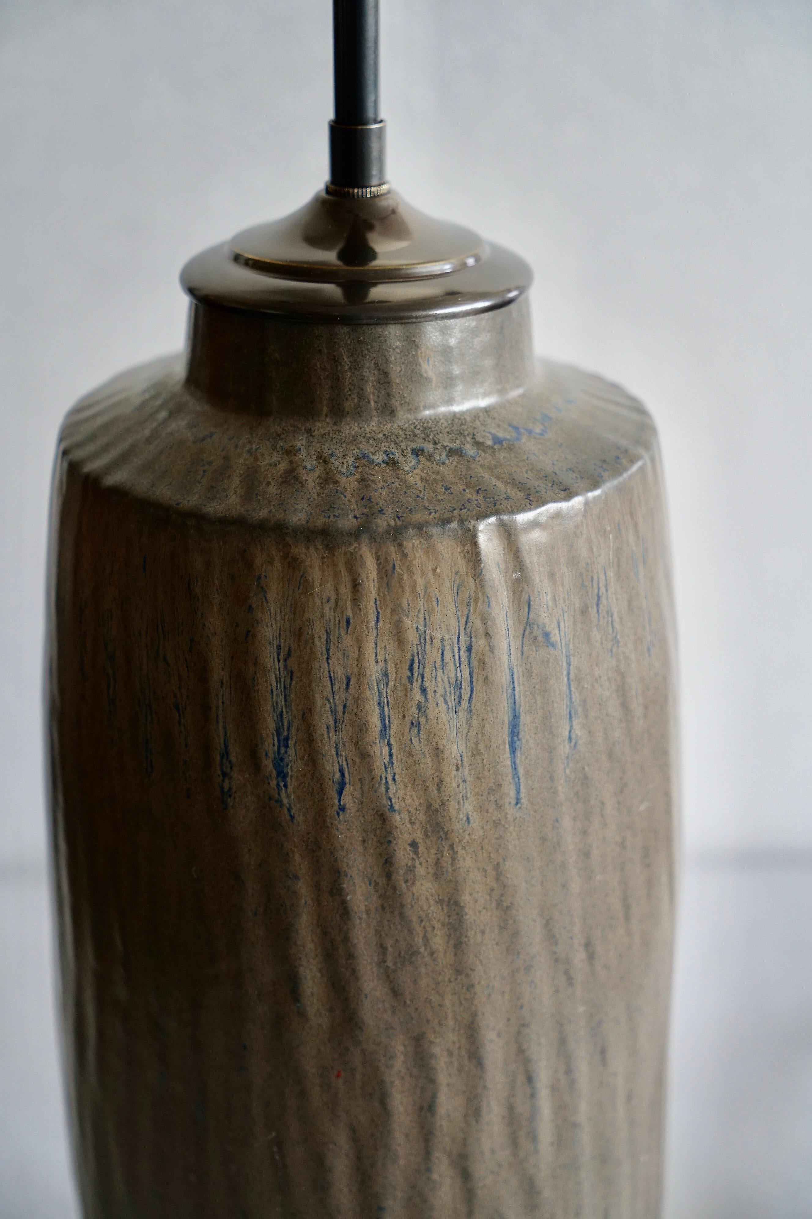 Stoneware Large table lamp by GUNNAR NYLUND For Sale
