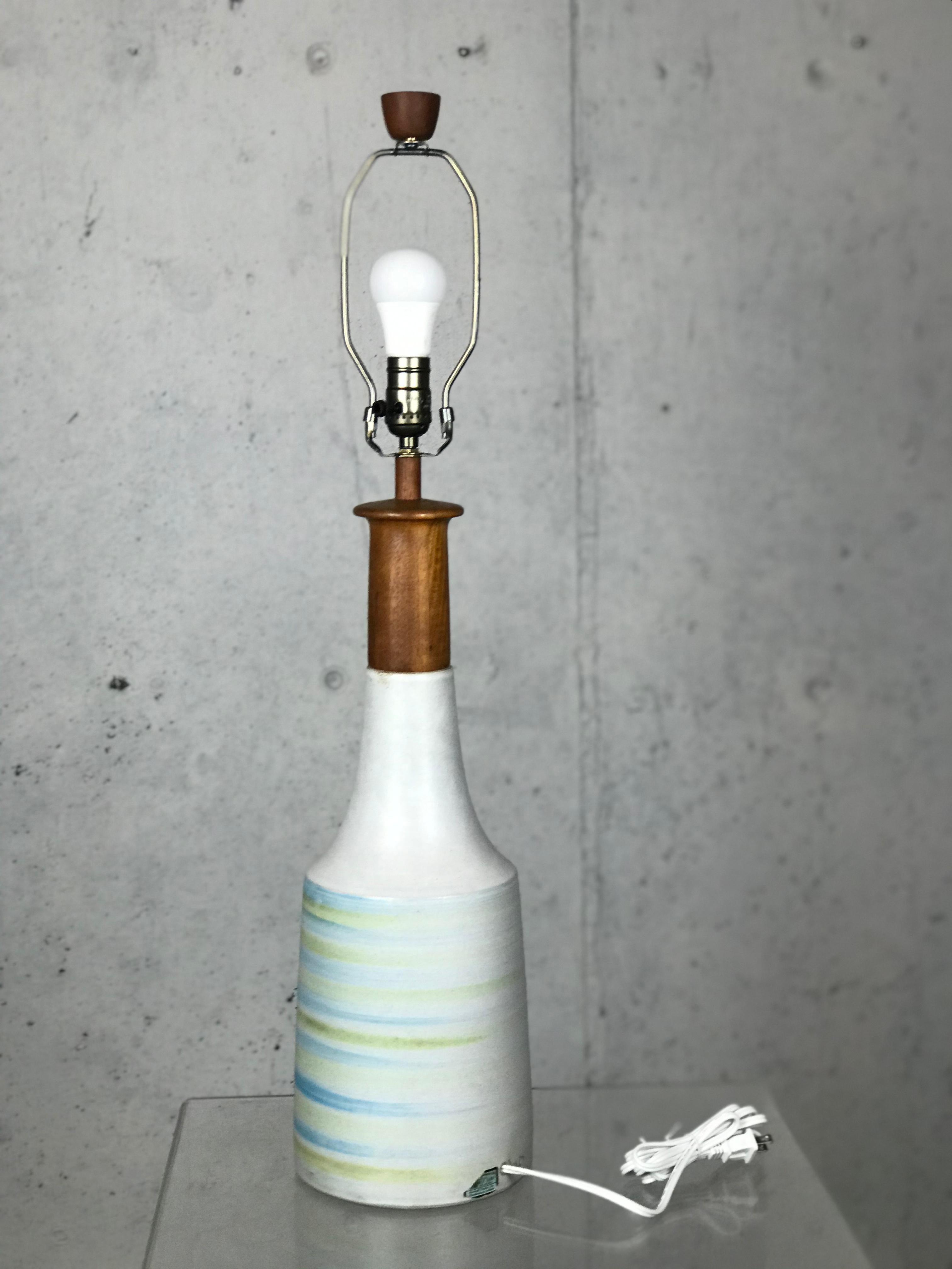 Large Martz Mid Century Table Lamp by Jane and Gordon Martz for Marshall Studios 5