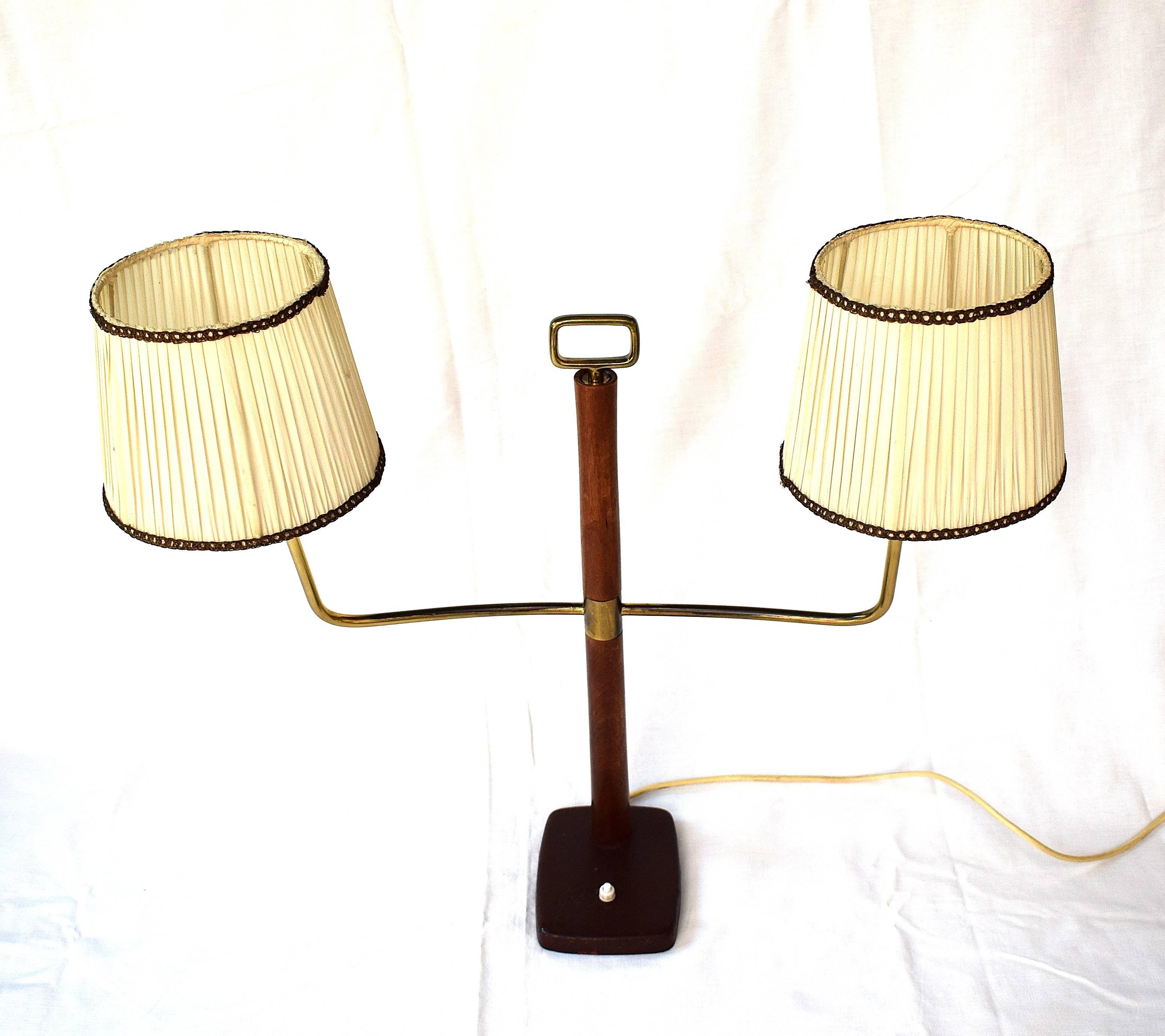 Large Table Lamp by Josef Frank for J.T. Kalmar, 1930s In Good Condition For Sale In Wien, AT
