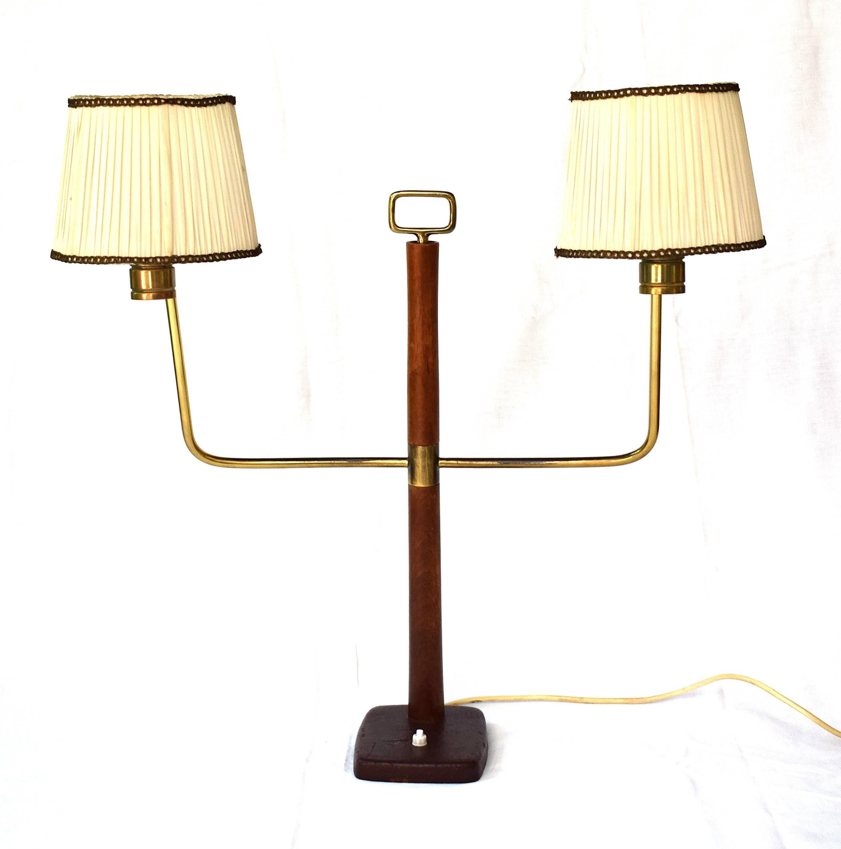 Large Table Lamp by Josef Frank for J.T. Kalmar, 1930s For Sale 1