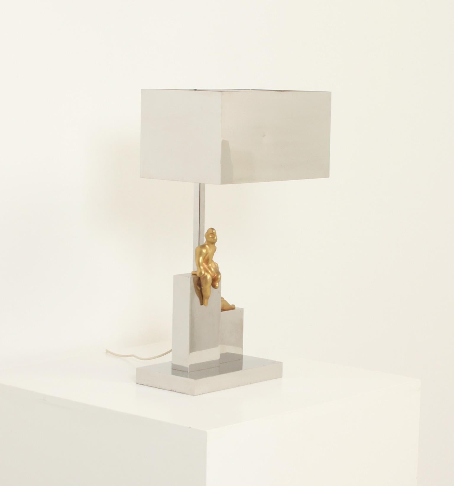 Large Table Lamp by Spanish Sculptor Aurelio Teno, 1970's For Sale 6