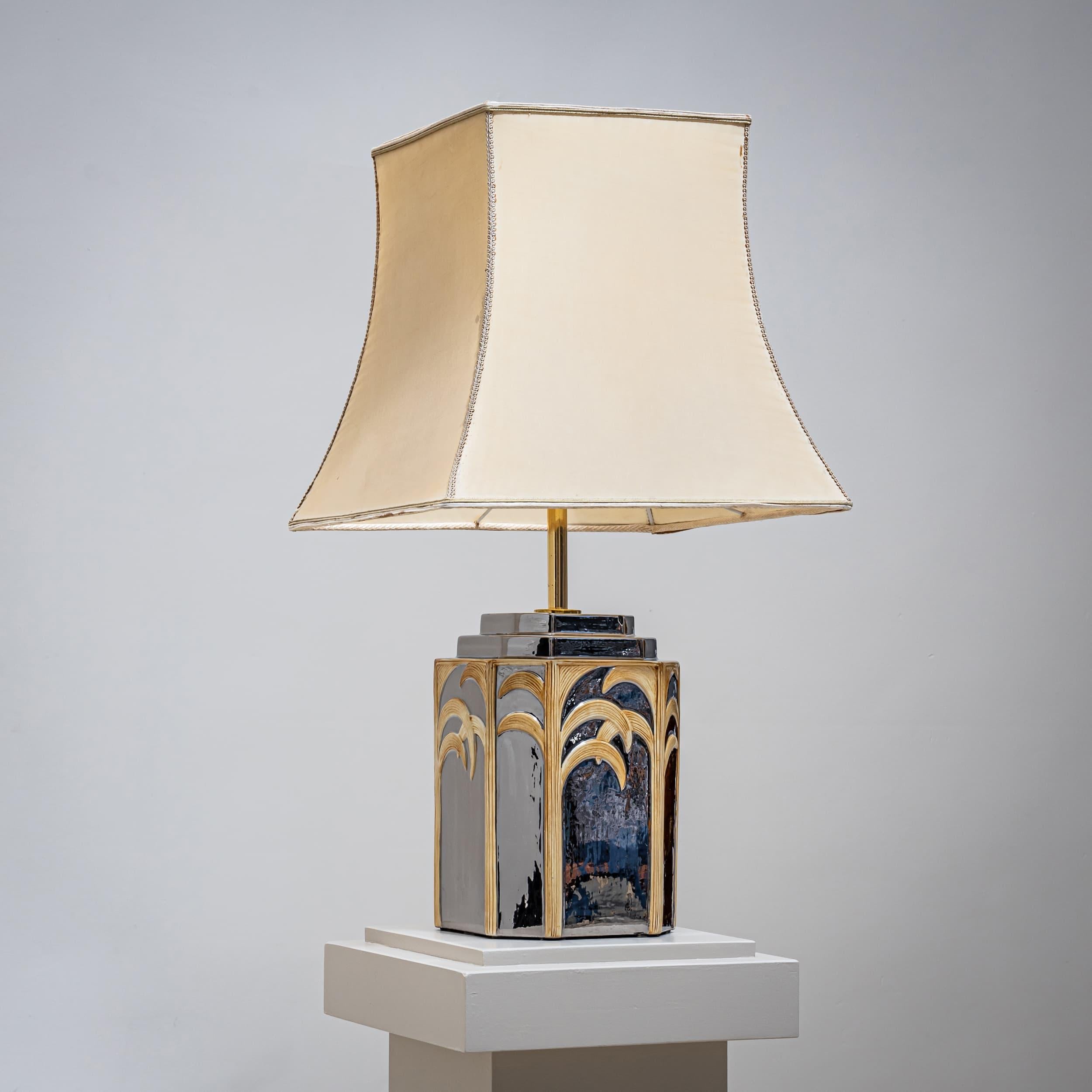 Hollywood Regency Large Table Lamp by Vivai del Sud, Italy, 1970s For Sale