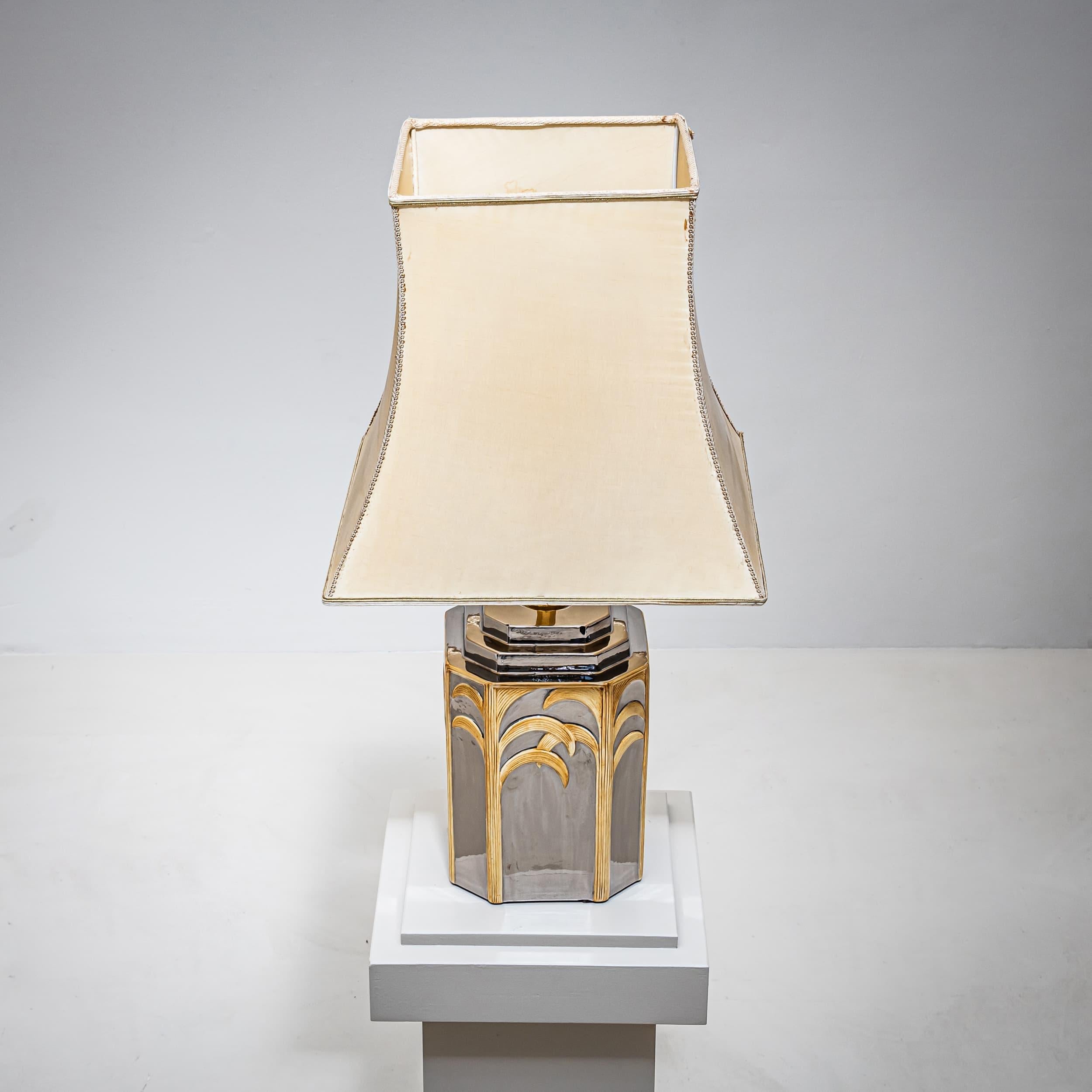 Late 20th Century Large Table Lamp by Vivai del Sud, Italy, 1970s For Sale