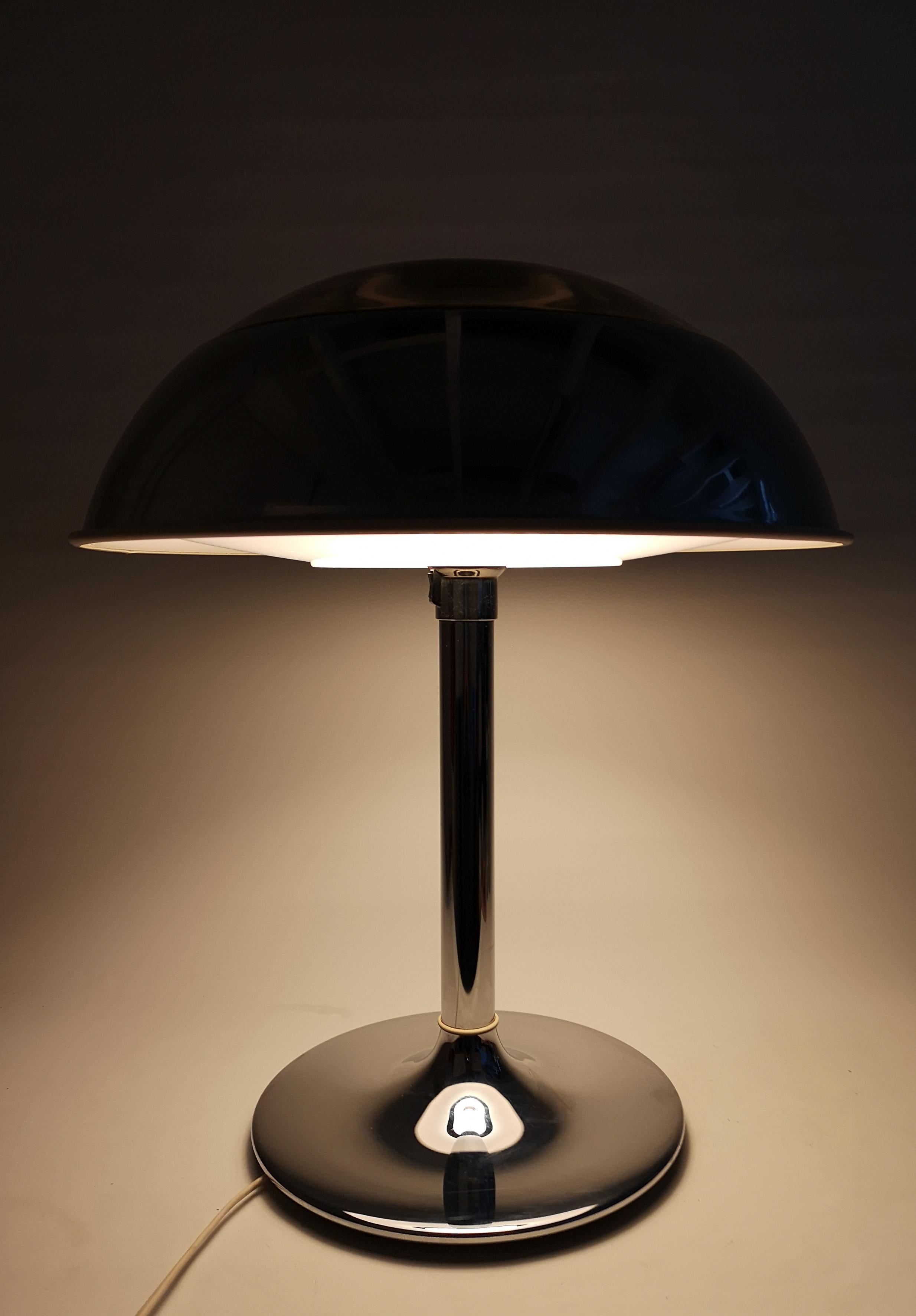 Large Table Lamp Chrome Fagerhults, Sweden, 1970s 4