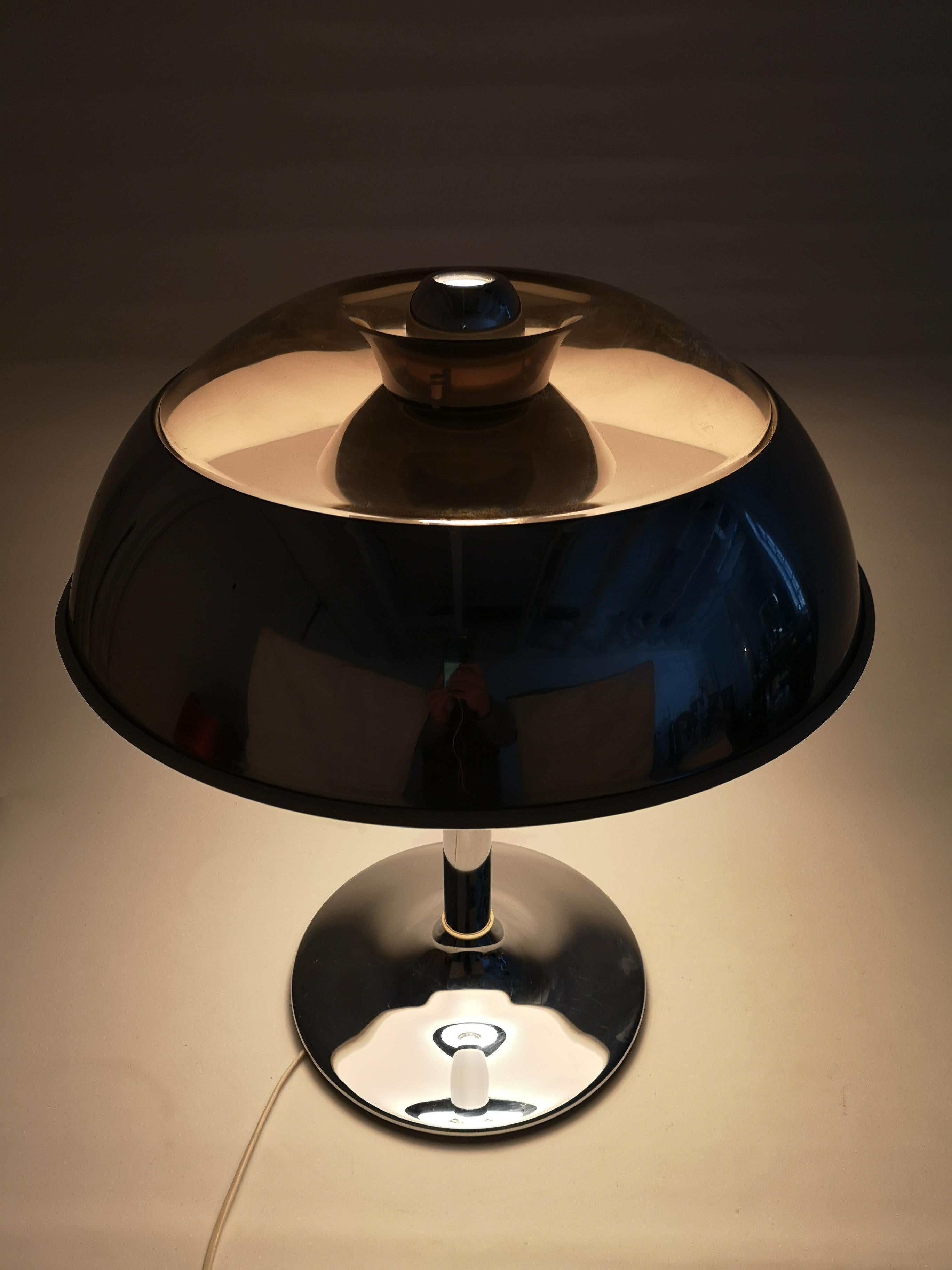 Large Table Lamp Chrome Fagerhults, Sweden, 1970s 5