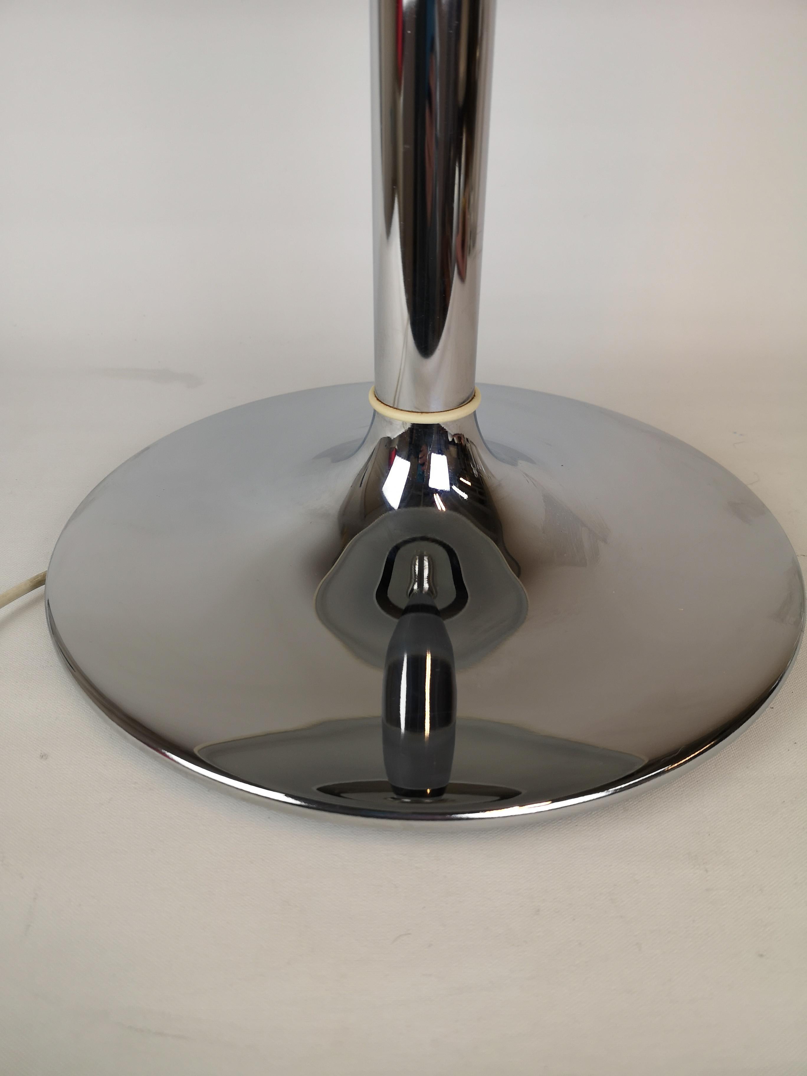 Late 20th Century Large Table Lamp Chrome Fagerhults, Sweden, 1970s