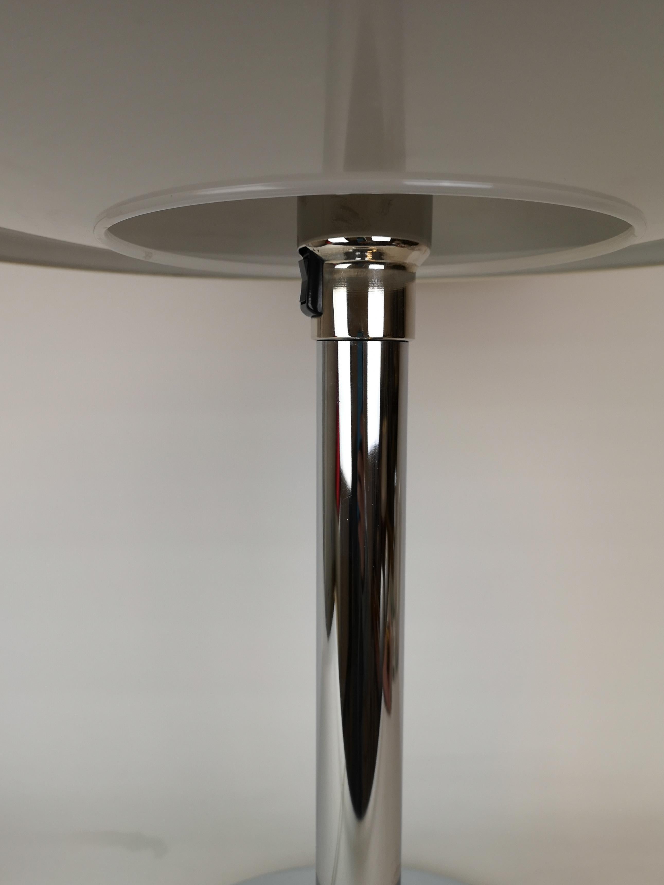 Large Table Lamp Chrome Fagerhults, Sweden, 1970s 1