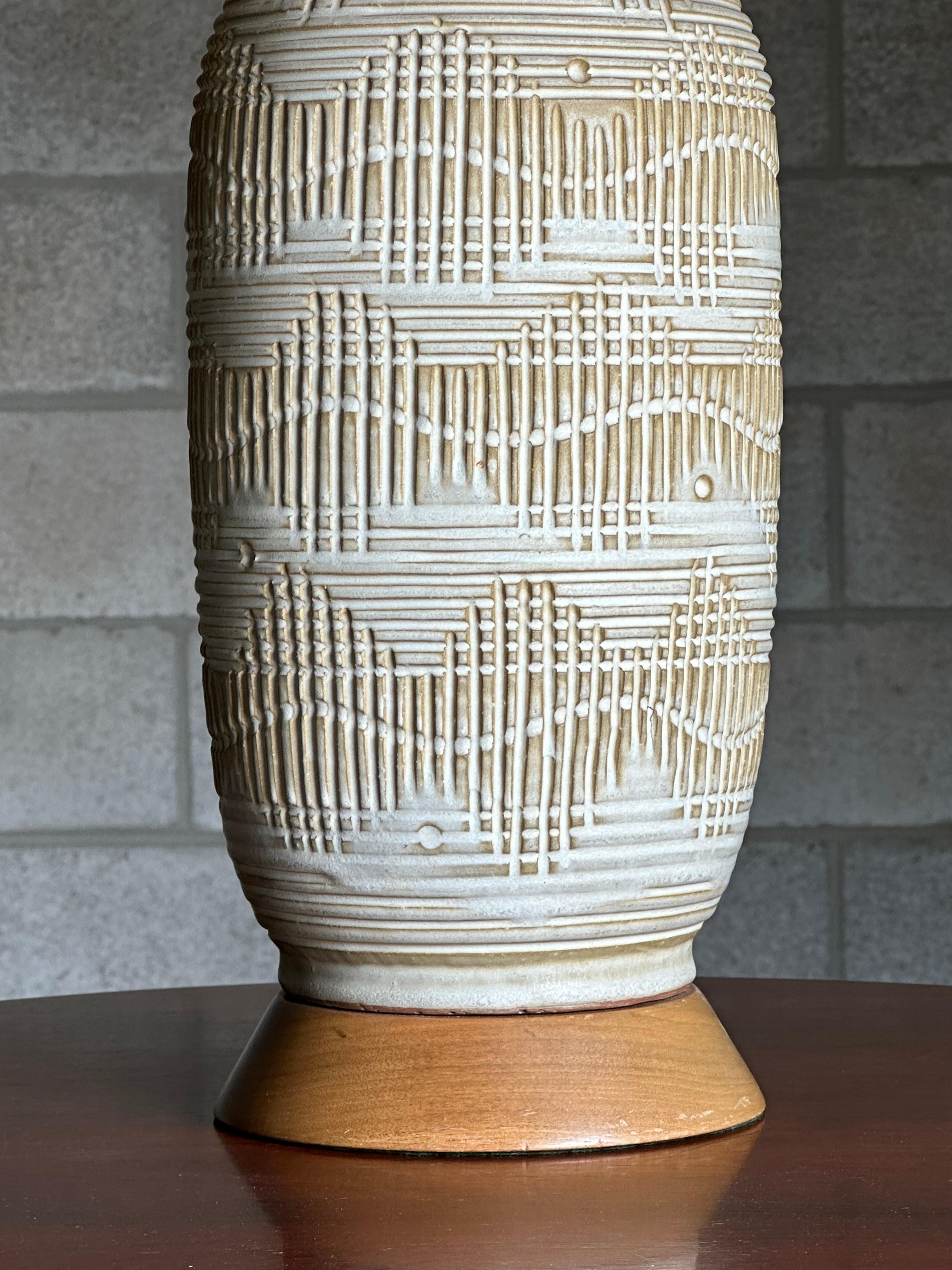 Mid-Century Modern Large Table Lamp Designed by Lee Rosen for Design Technics For Sale