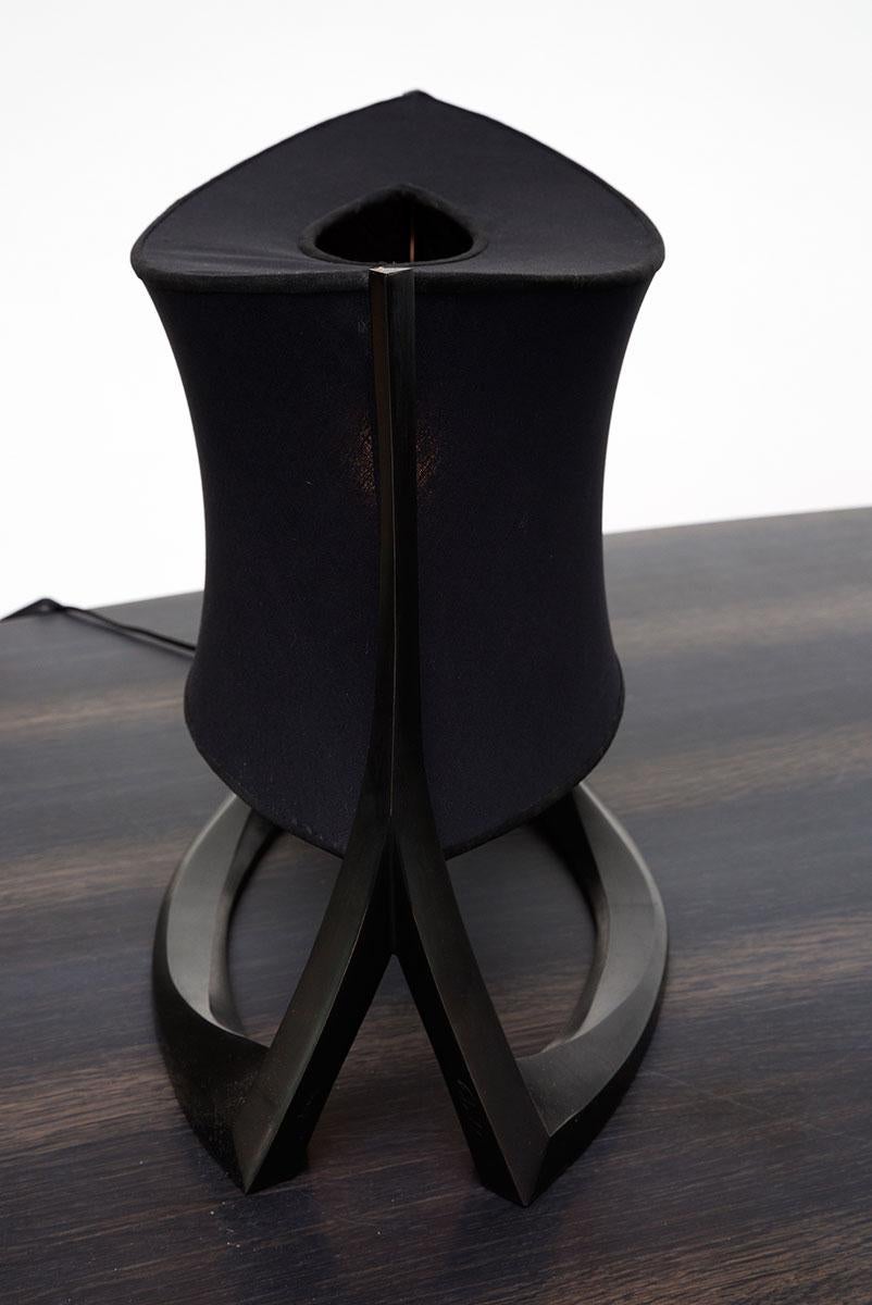 Large Table Lamp in Bronze by Anasthasia Millot In Excellent Condition For Sale In New York, NY