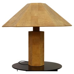Large Table Lamp in Cork by Willhelm Zanoth and Ingo Maurer for Design M, 1970s