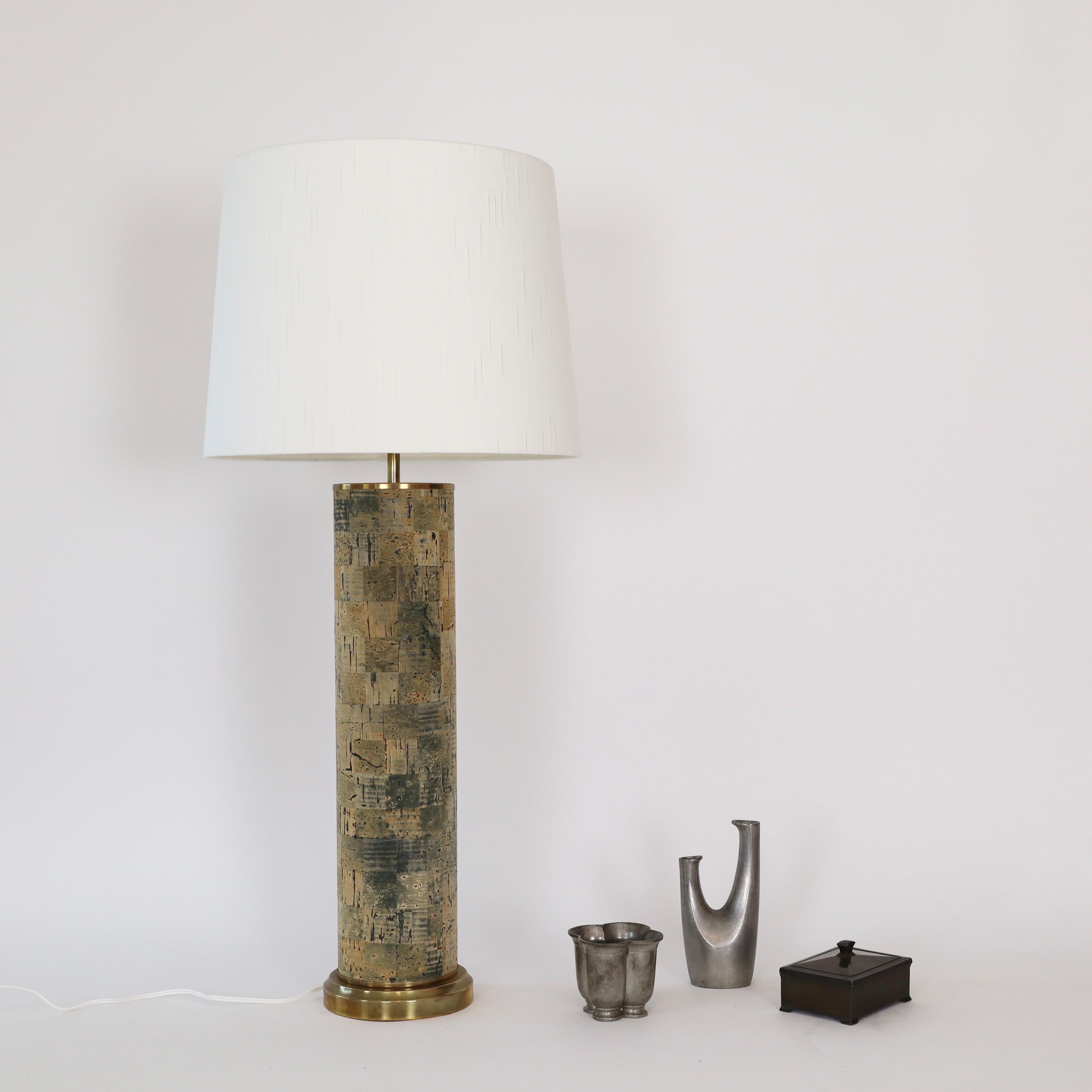 Lampe sur pied en liège, designée par Svend Aage Holm Sorensen, 1960, Danemark en vente 6