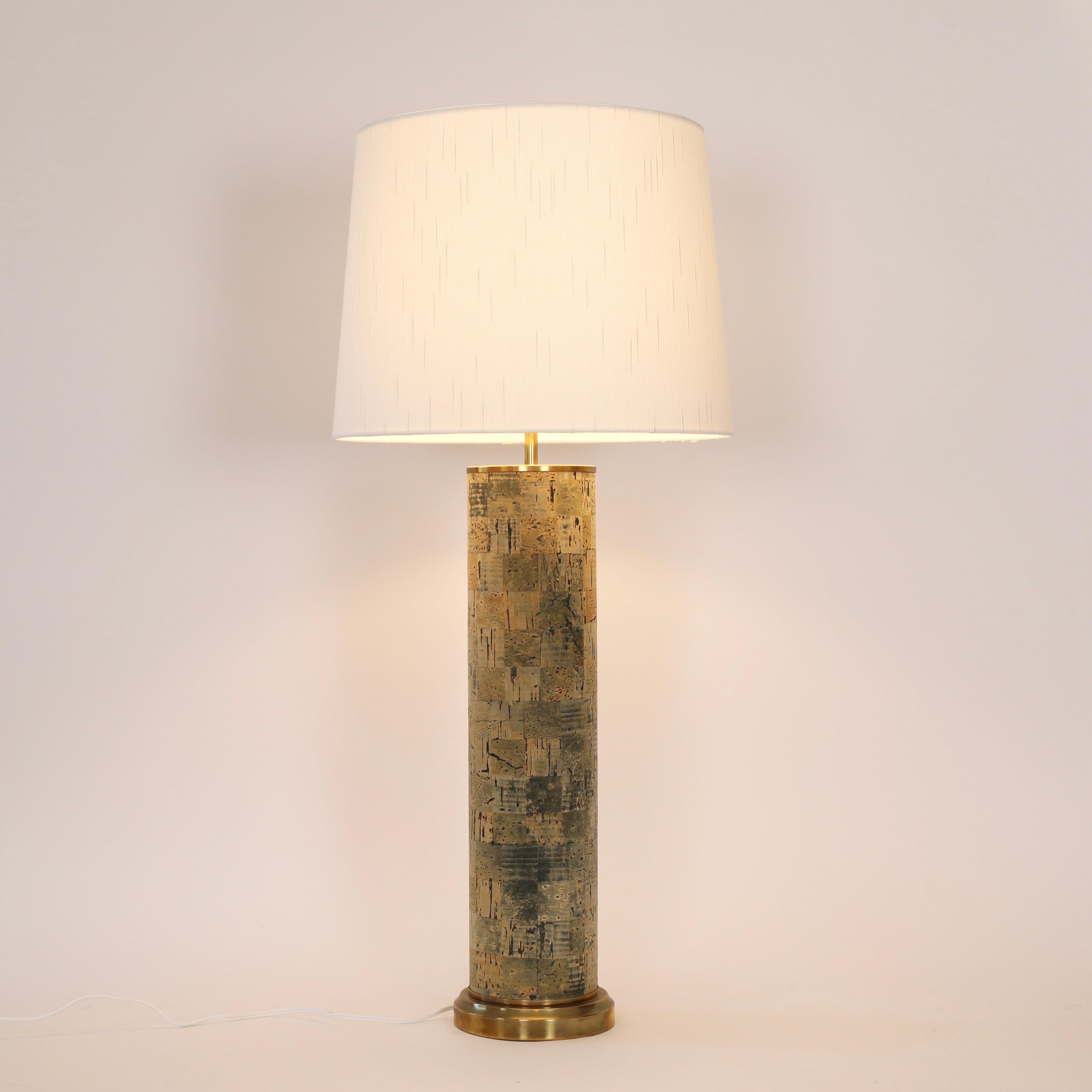 Danois Lampe sur pied en liège, designée par Svend Aage Holm Sorensen, 1960, Danemark en vente