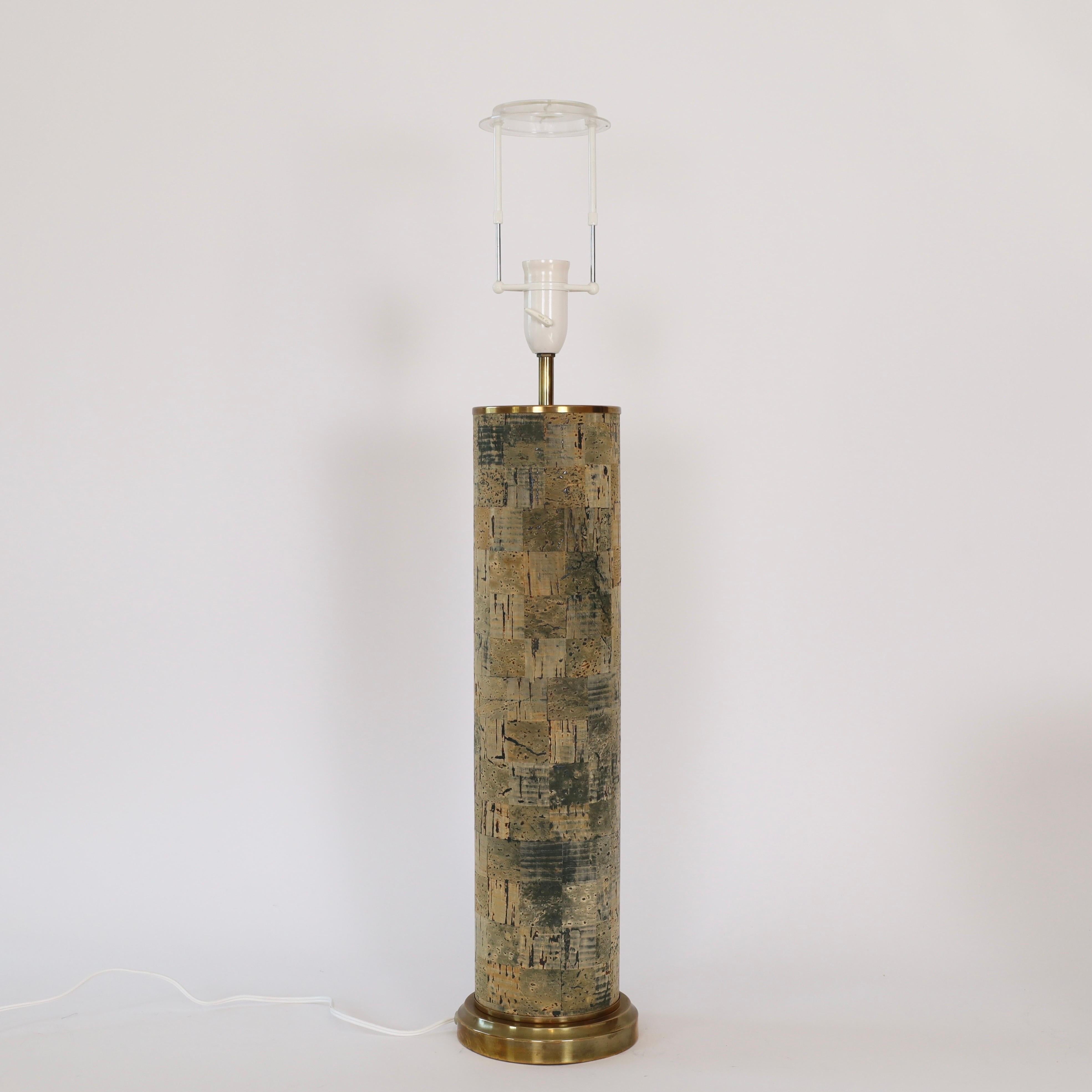 Lampe sur pied en liège, designée par Svend Aage Holm Sorensen, 1960, Danemark en vente 2