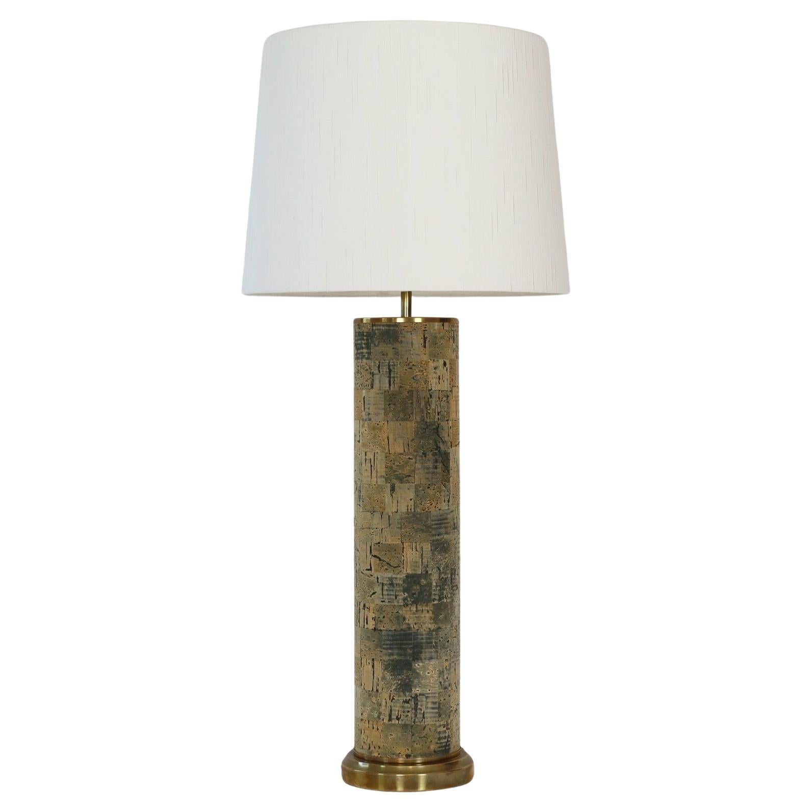 Lampe sur pied en liège, designée par Svend Aage Holm Sorensen, 1960, Danemark en vente