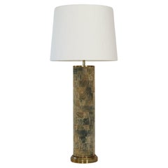 Floor-size Lamp in Cork designed by Svend Aage Holm Sorensen, 1960s, Denmark