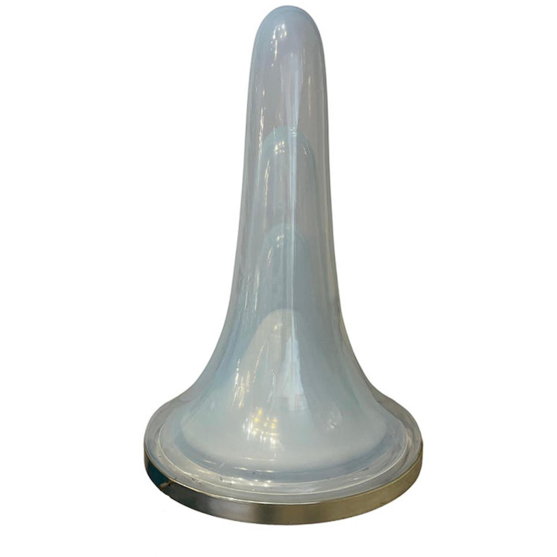 Große Tischlampe aus Muranoglas von Carlo Nason für Mazzega- Italien 1969 (Moderne der Mitte des Jahrhunderts)