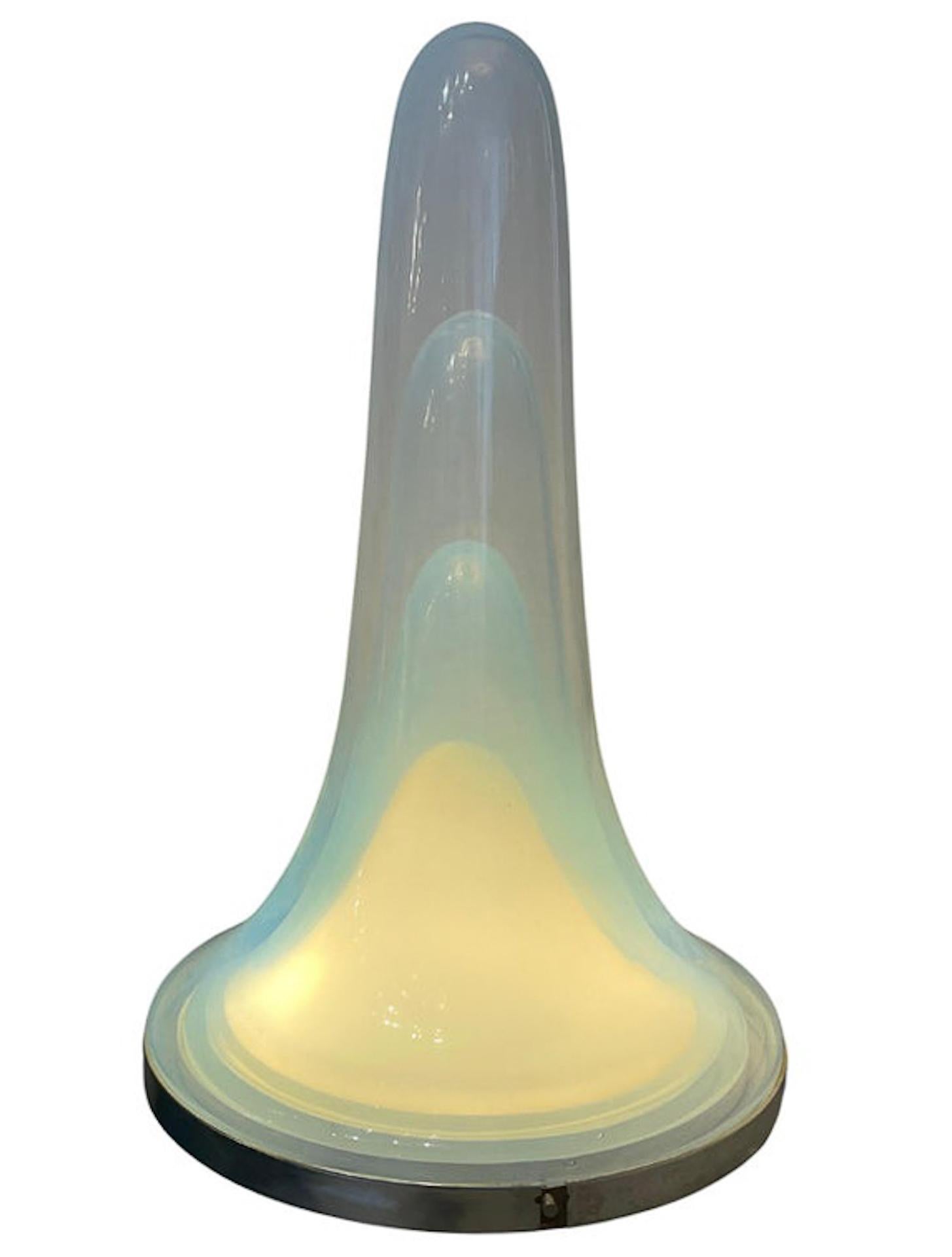 Italian Large Table Lamp In Murano Glass By Carlo Nason For Mazzega- Italy 1969 For Sale