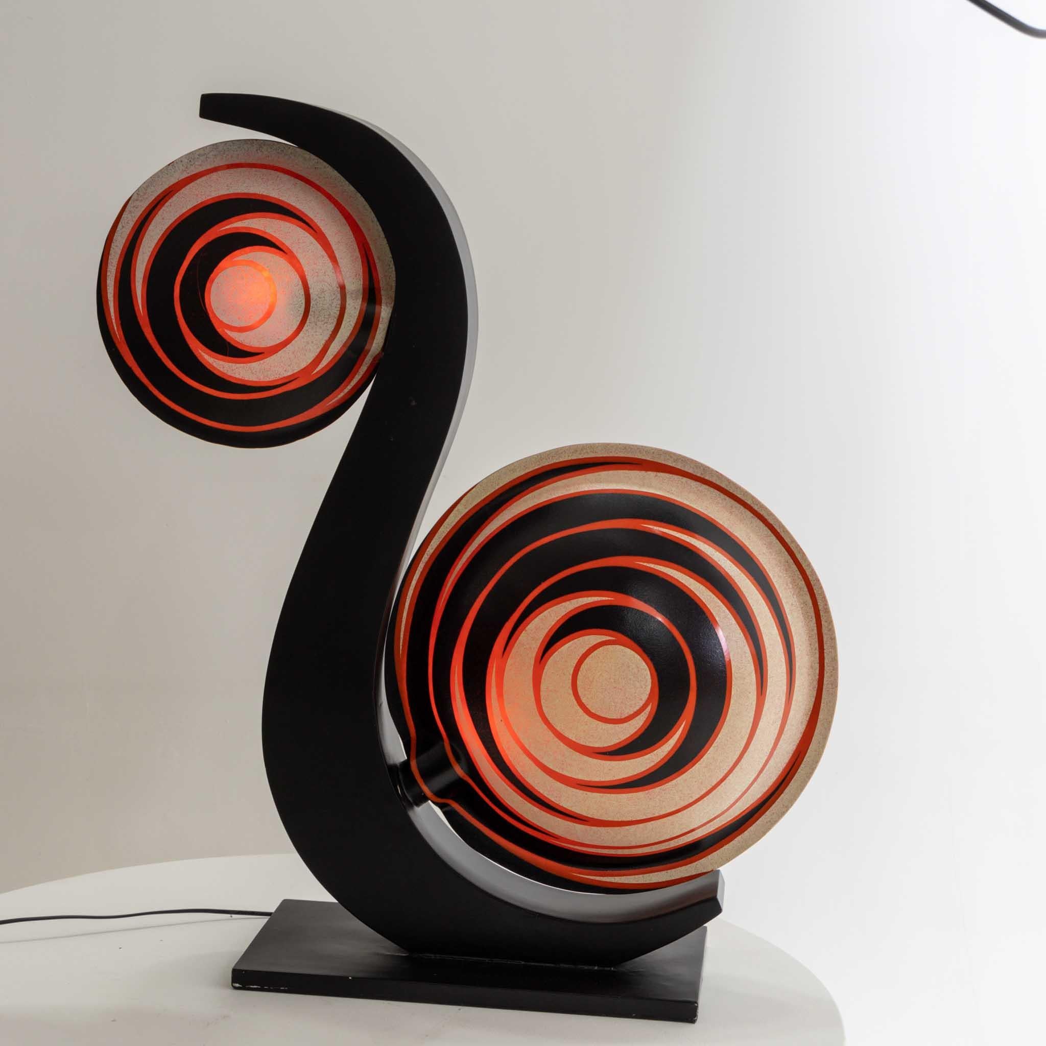 Large Table Lamp in the shape of a Snail, Italy 20th Century For Sale 4