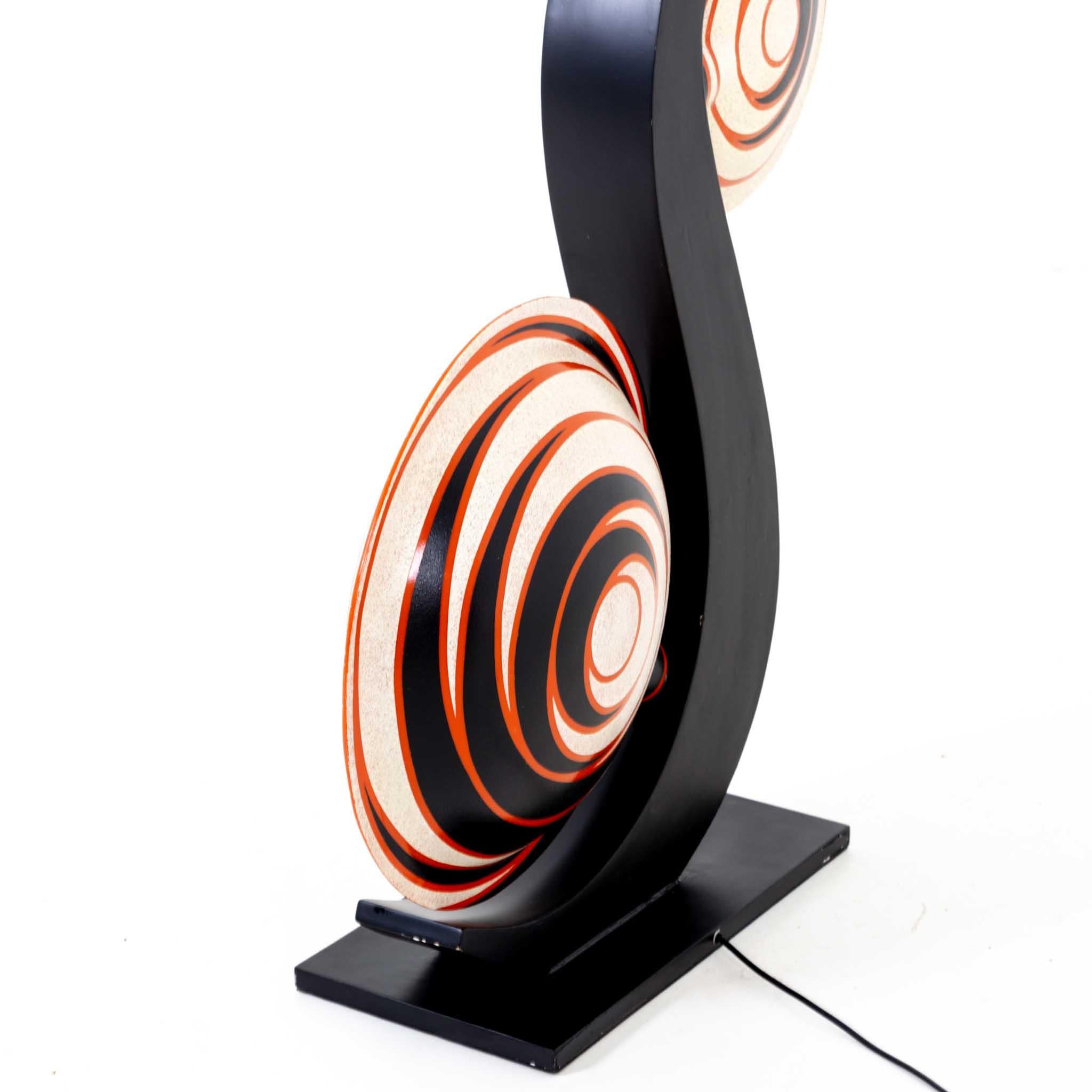 Gran lámpara de mesa en forma de caracol, Italia Siglo XX en venta 1