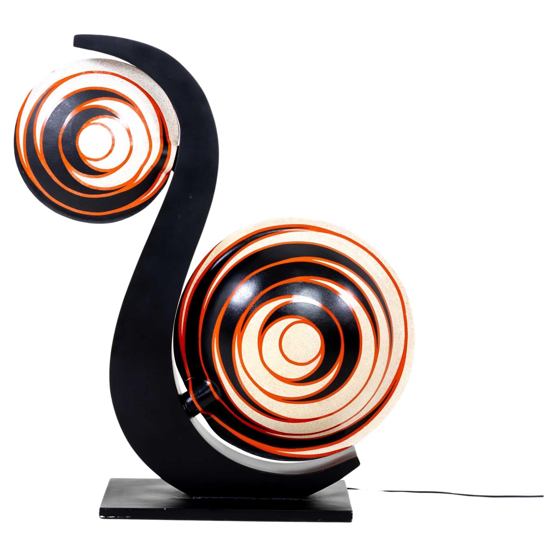 Large Table Lamp in the shape of a Snail, Italy 20th Century For Sale