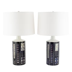 Large Table Lamps by Inge-Lise Koefoed for Fog 
Mørup, Circa 1960s