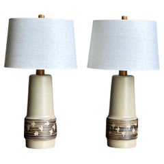 Paire de grandes lampes de table de Jane et Gordon Martz