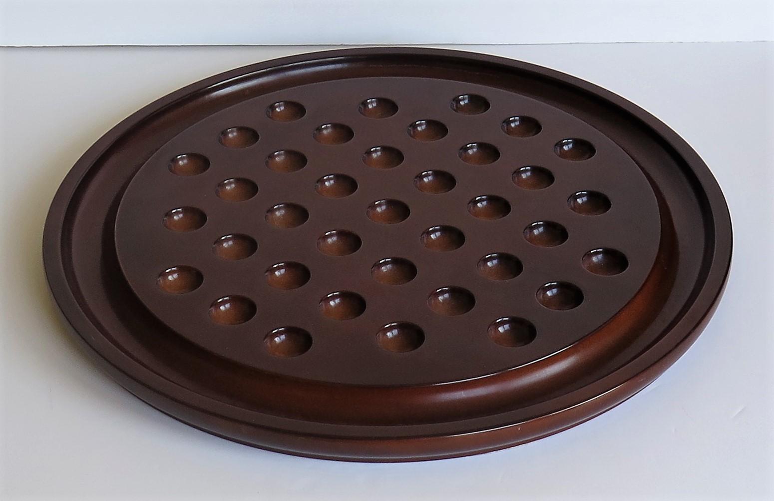 Philos Solitario Grande In Bambù Con Biglie In Legno | Gioco Di Riflessione Da Tavolo, Diametro 28,5 Cm