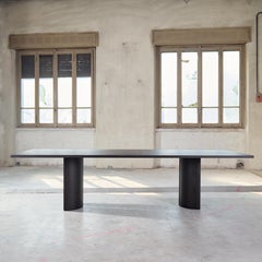 Large Table, Solid Oak Wood, Contemporary Design, Handcrafted, Aperta by Mokko