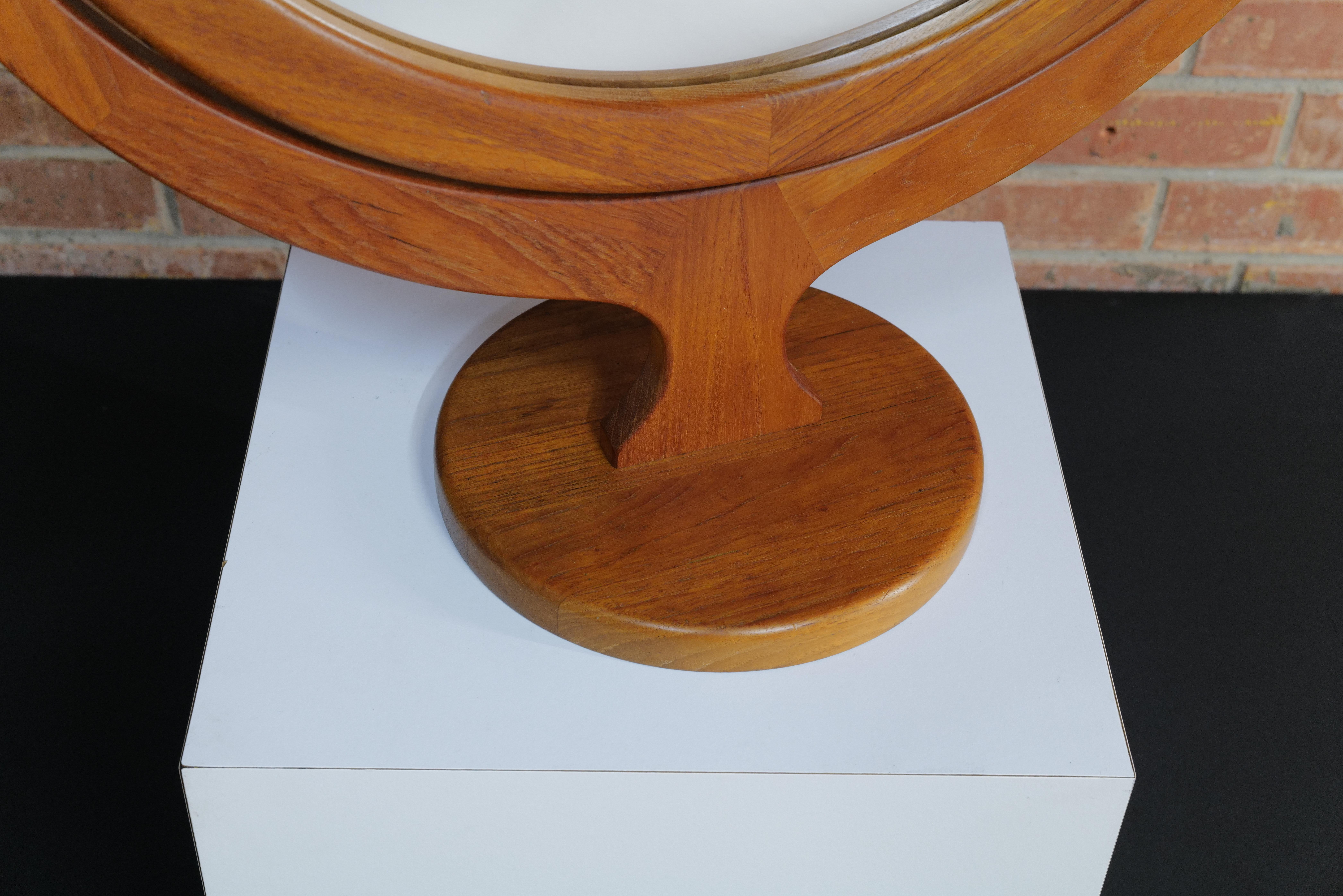 Danish Large Table Top Mirror by Petersen and Hansen For Sale