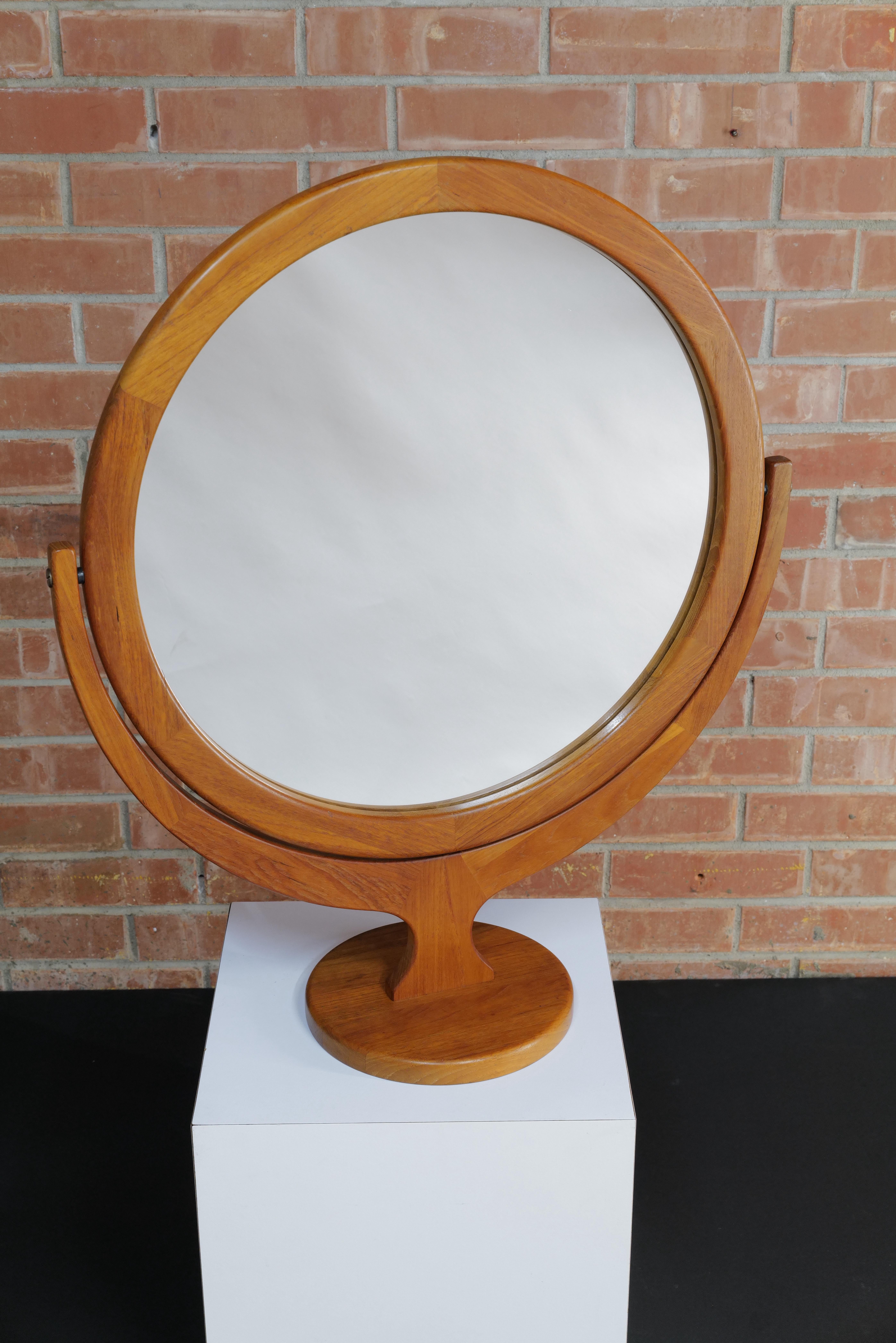 20th Century Large Table Top Mirror by Petersen and Hansen For Sale