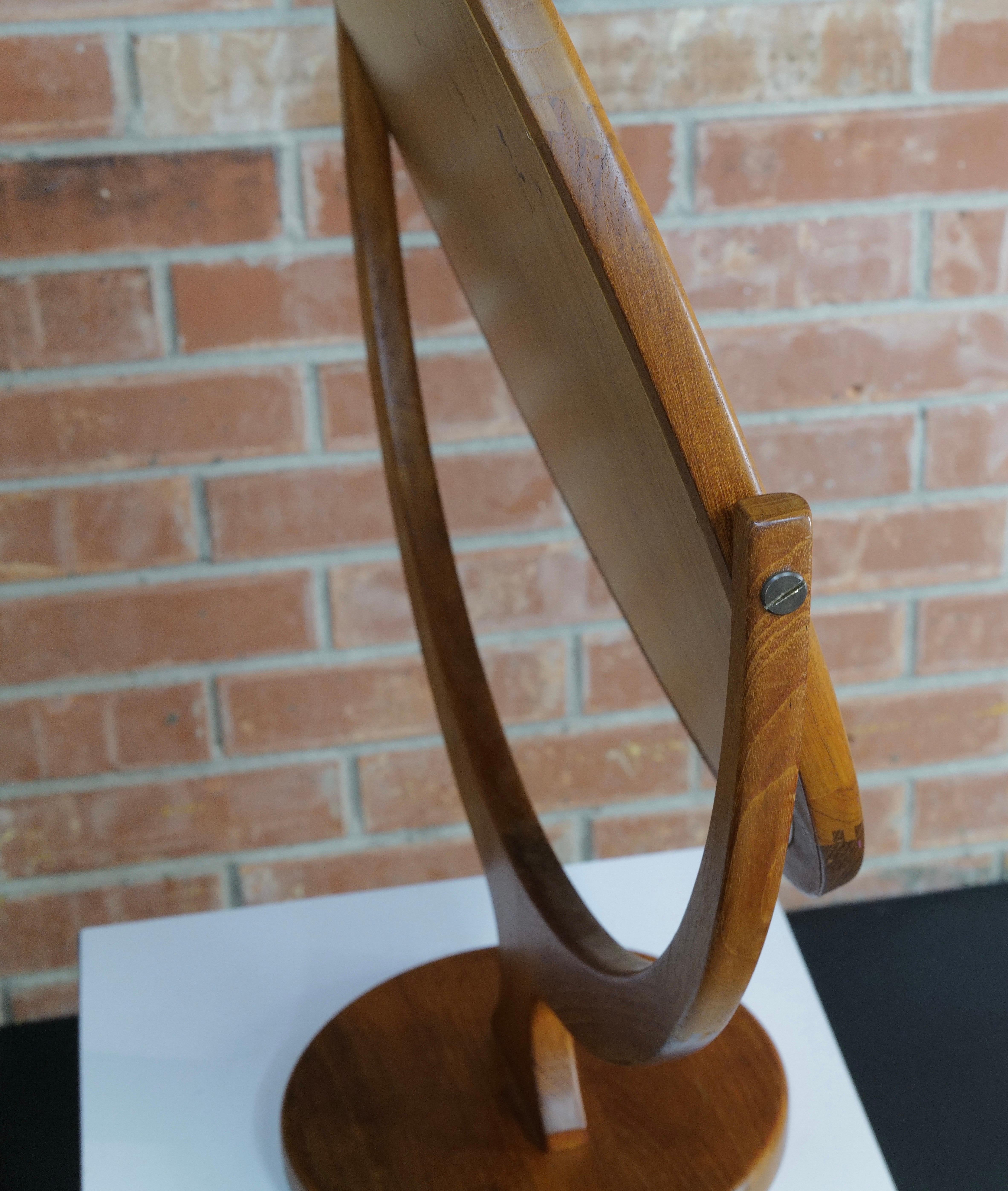 Large Table Top Mirror by Petersen and Hansen For Sale 1